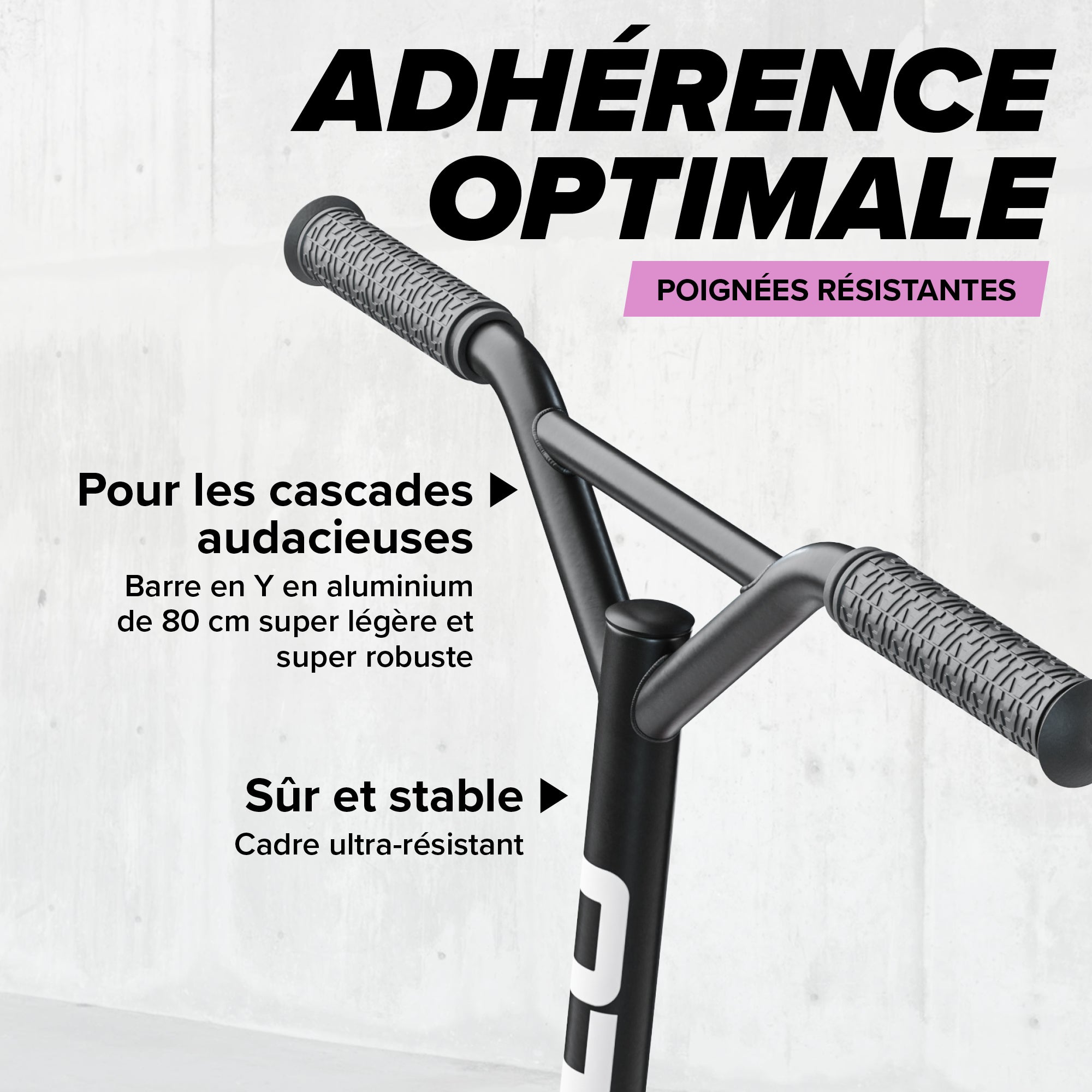 Apollo - Trottinette Freestyle Genius Pro - Trottinette robuste avec roulement à billes ABEC 9 - Rainbow