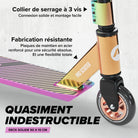 Apollo - Trottinette Freestyle Genius Pro - Trottinette robuste avec roulement à billes ABEC 9 - Rainbow