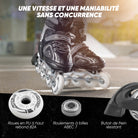 Apollo - Super Blades X Pro - Rollers avec roues à LED illuminées - Noir - L (39-42)