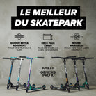 Apollo - Trotinette freestyle Adulte Genesis Pro X avec Roulements à Billes ABEC 9 - Full Rainbow