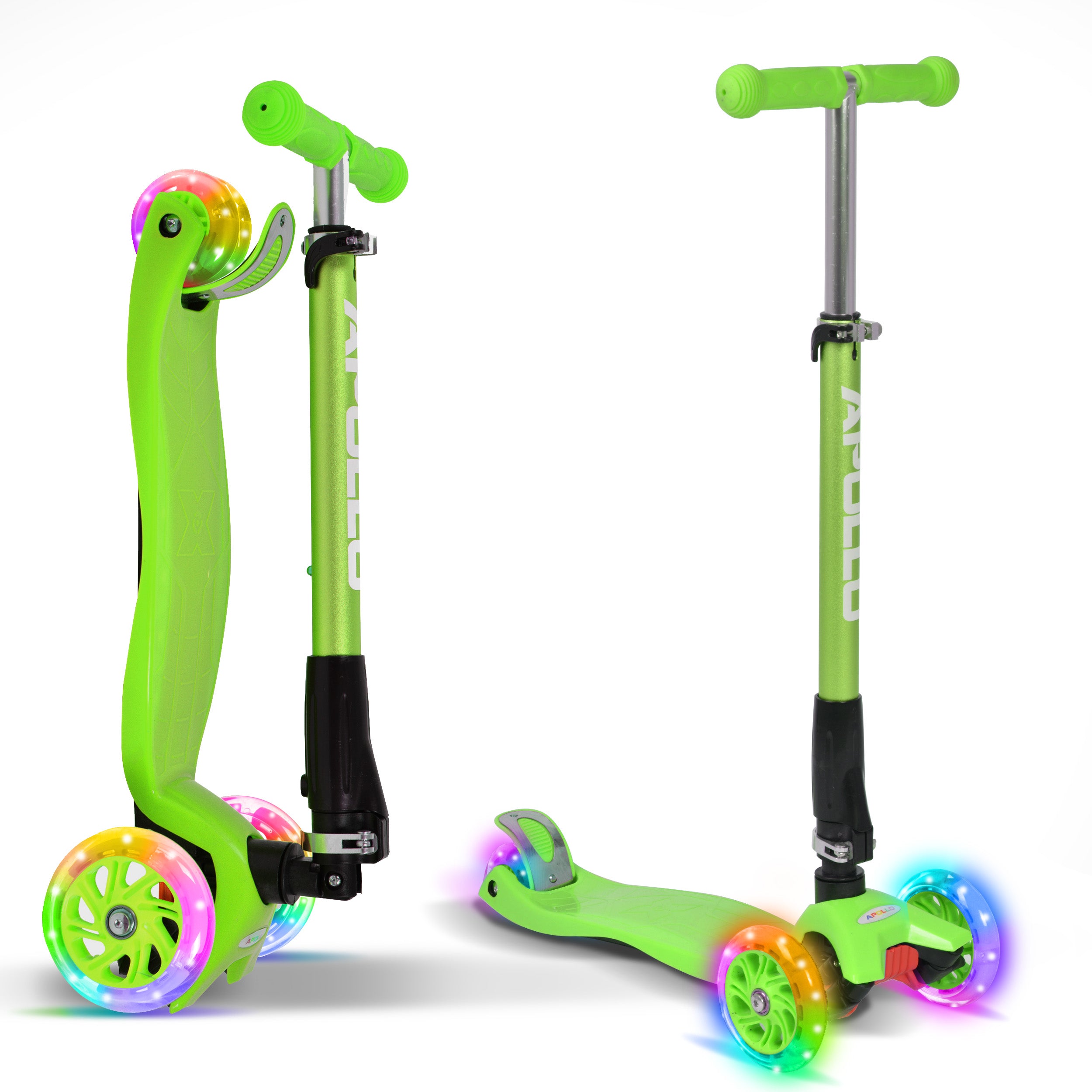 Apollo - Trottinette Kids Whiz à LED pour les enfants - Vert