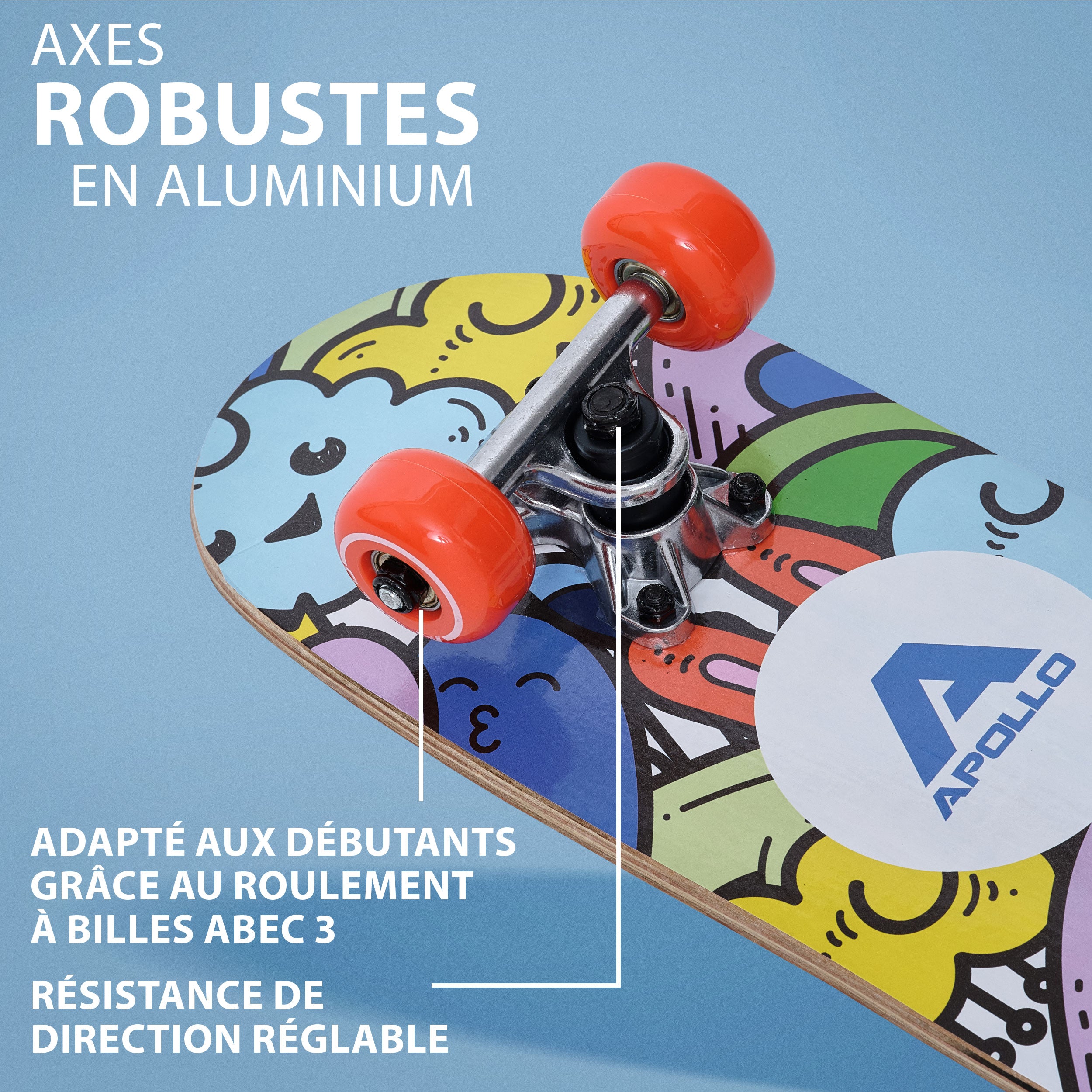 Apollo - Skateboard pour Enfants - Fluffy - 51 cm -