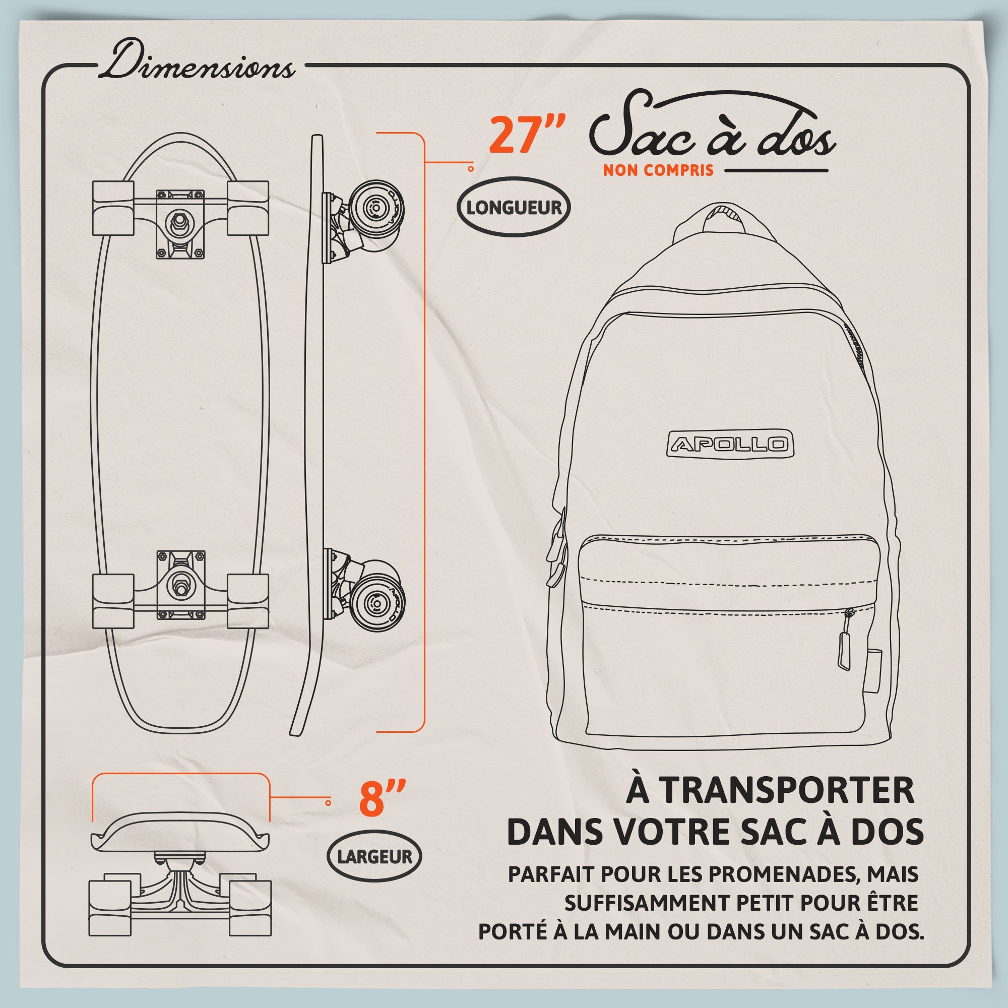 Apollo - Mini Longboard - Savaii - 27 - Savaii