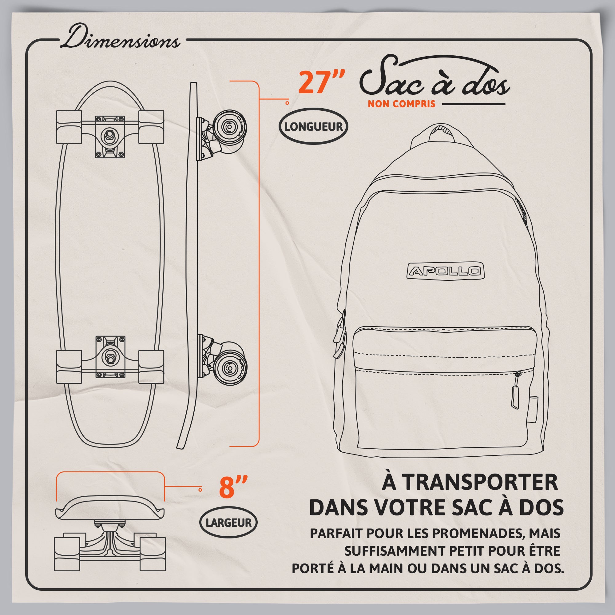 Apollo - Mini Longboard - Weird - 27 -