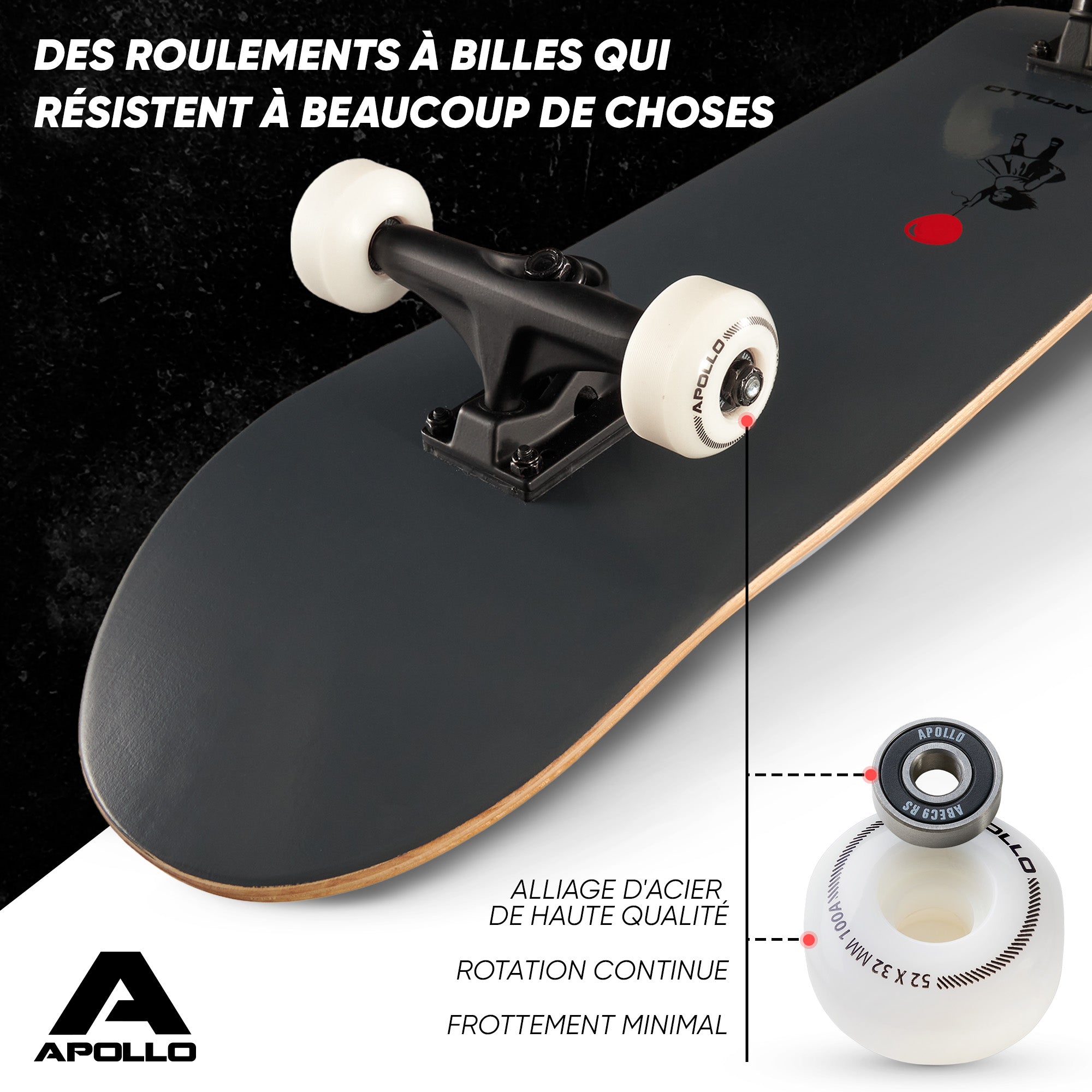 Apollo - Skateboard professionnel enfants et adultes - Balloon - Balloon