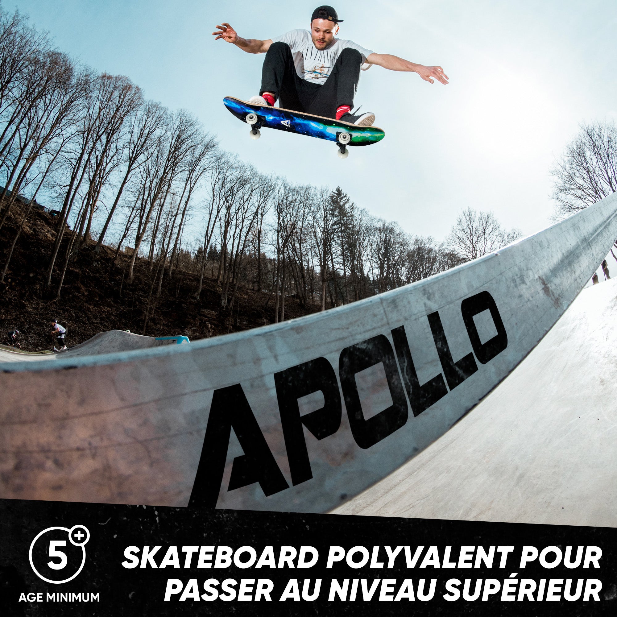 Apollo - Skateboard professionnel enfants et adultes - Galaxy - Galaxy