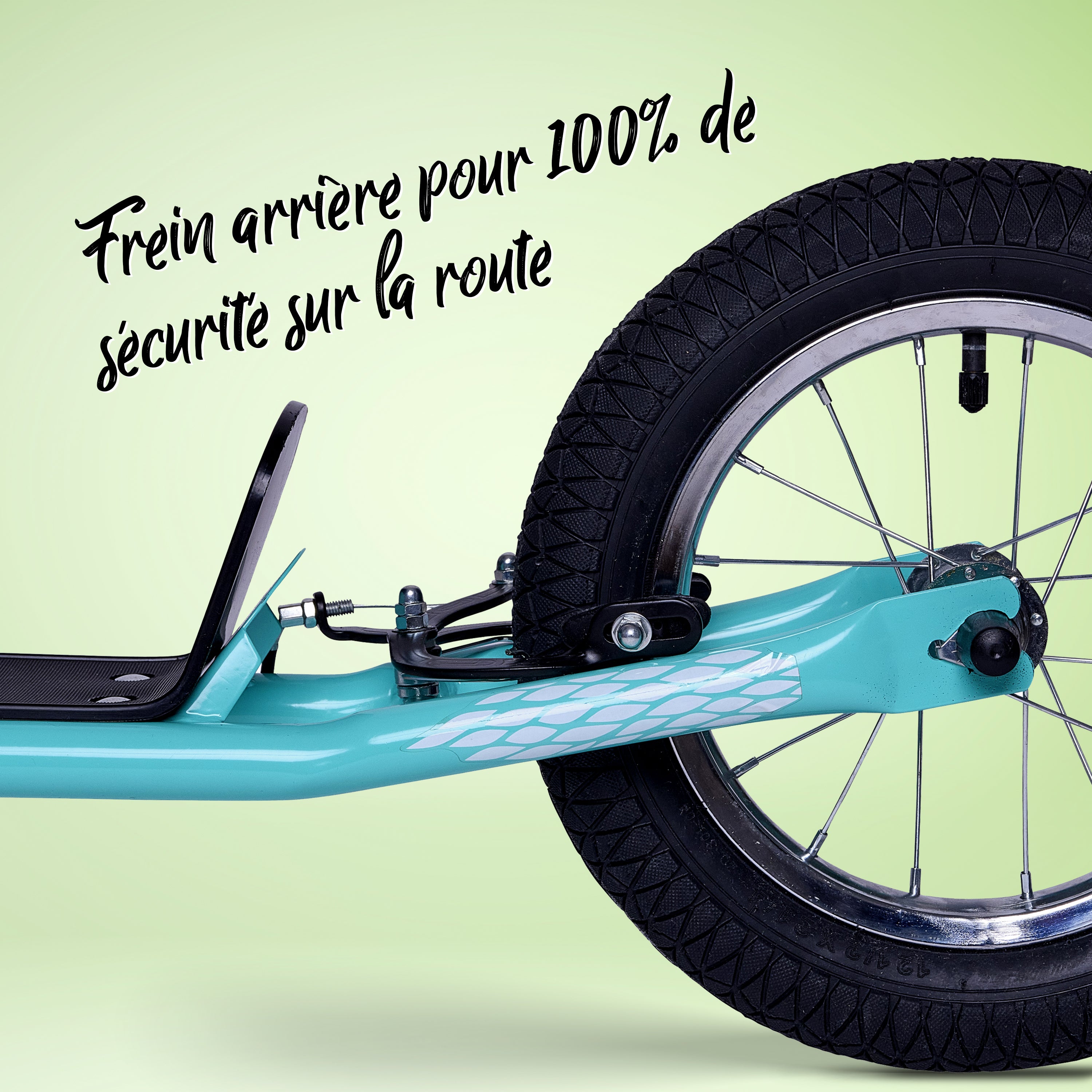 Apollo - Trottinette Enfants Retro Paradise - Pneus Gonflables 12,5 Pouces - Turqoise