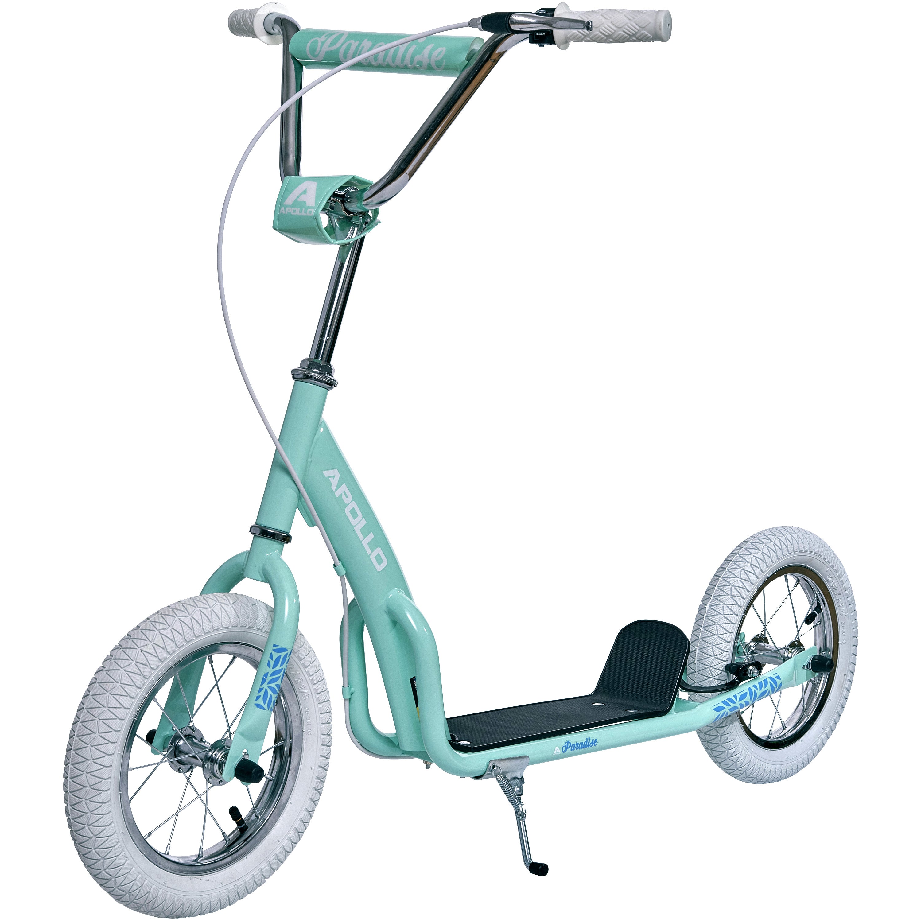Apollo - Trottinette Enfants Retro Paradise - Pneus Gonflables 12,5 Pouces - Menthe