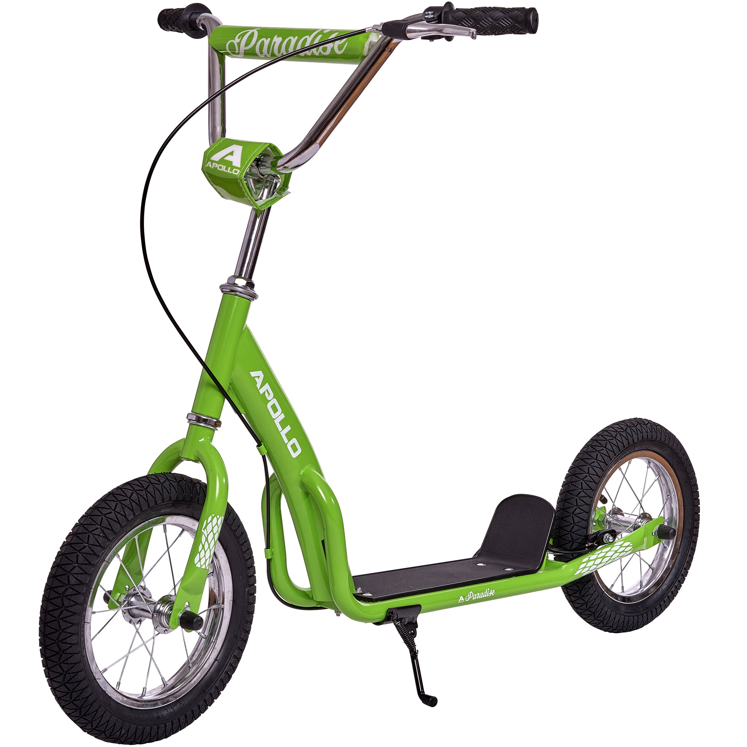 Apollo - Trottinette Enfants Retro Paradise - Pneus Gonflables 12,5 Pouces - Vert
