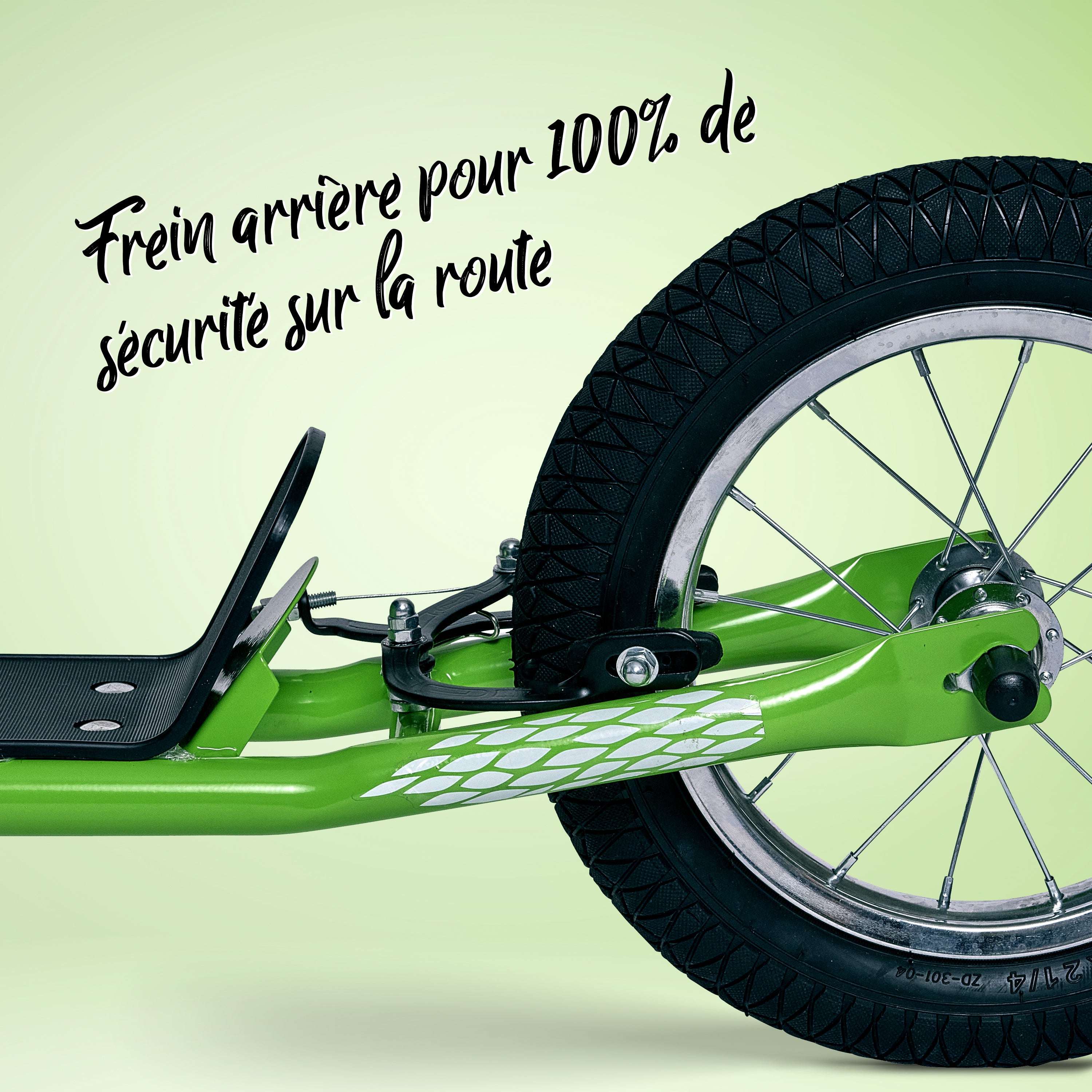 Apollo - Trottinette Enfants Retro Paradise - Pneus Gonflables 12,5 Pouces - Vert