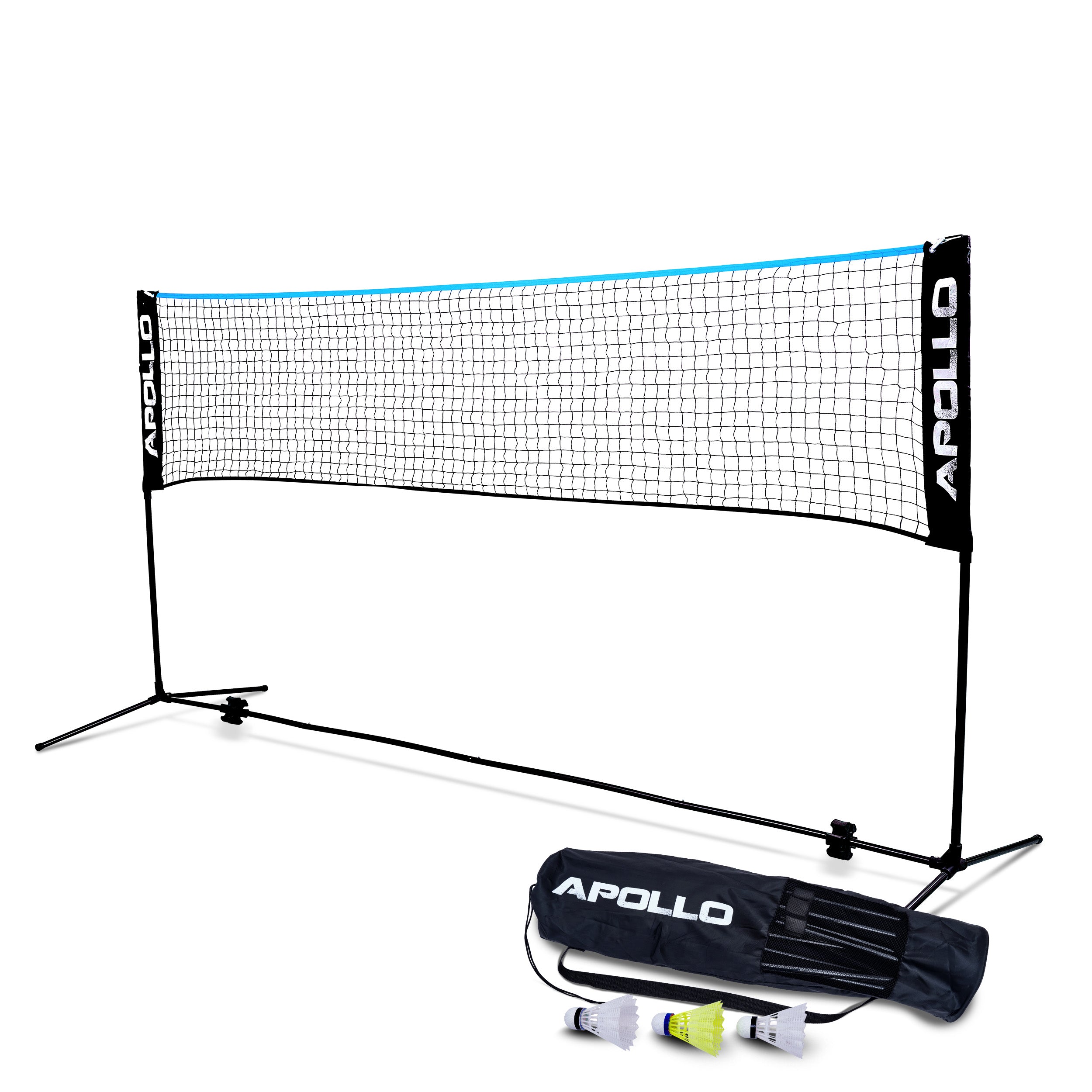 Apollo - Apollo Filet Badminton - Filet de Volley Ball - différentes tailles et réglables - Bleu 500 cm