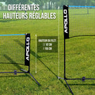 Apollo - Apollo Filet Badminton - Filet de Volley Ball - différentes tailles et réglables - Bleu 400 cm