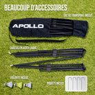 Apollo - Apollo Filet Badminton - Filet de Volley Ball - différentes tailles et réglables - Bleu 400 cm