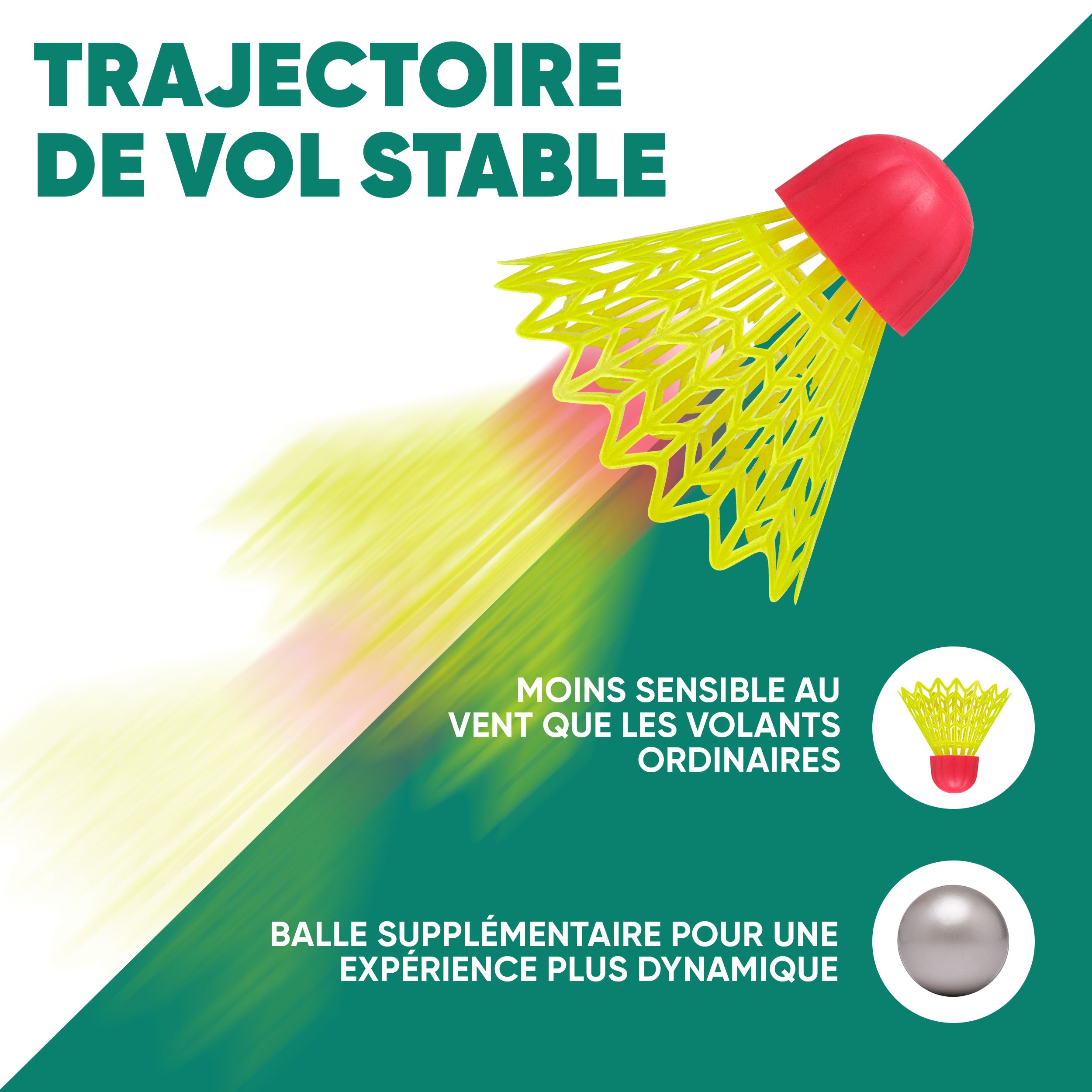 Apollo - Kit Raquettes Badminton de Différentes Couleurs pour Adulte et Enfant - Gris Menthe