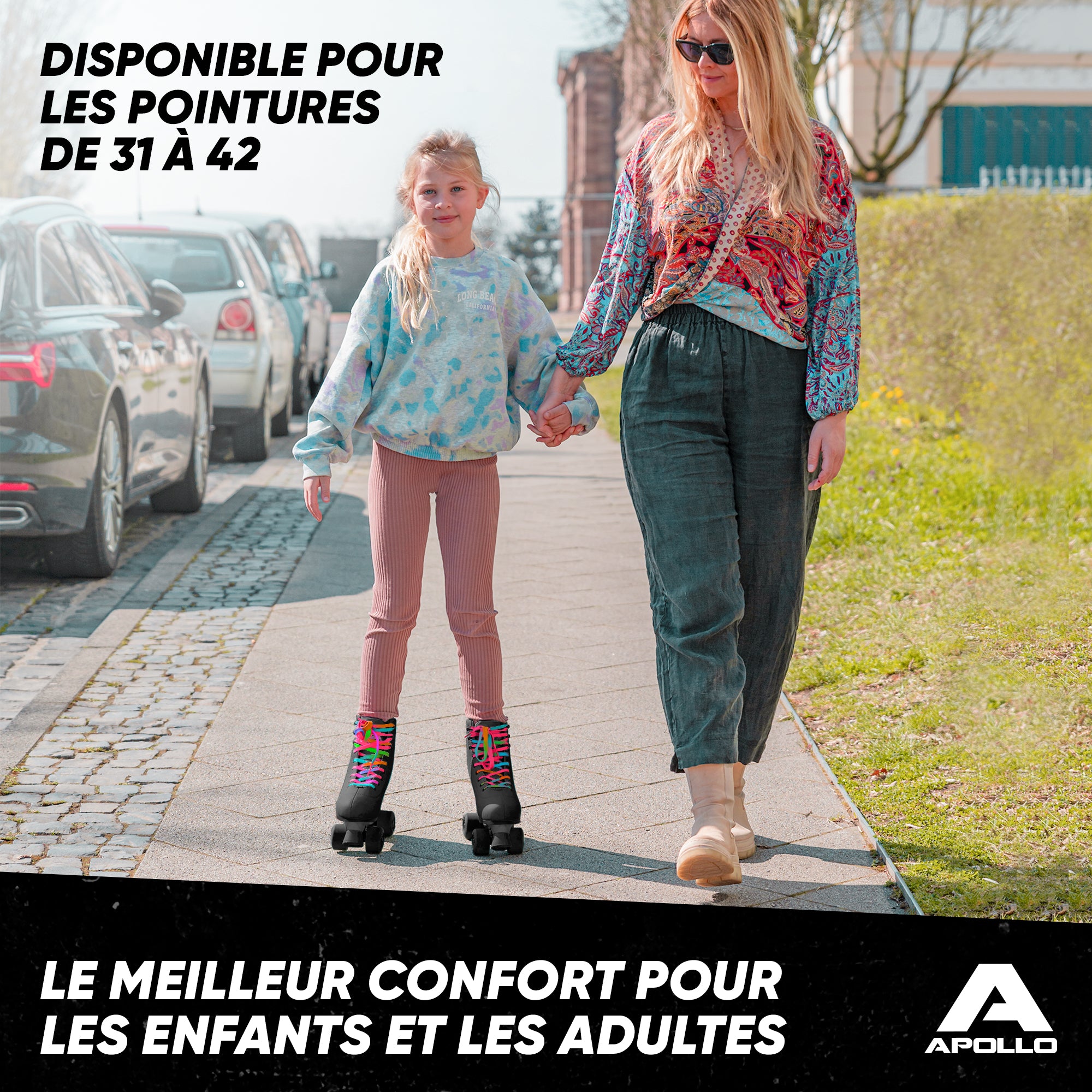 Apollo - Classic patins à roulettes fille et garçon - adolescents et adultes - Rodeo Drive - L (39-42)