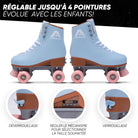 Apollo - Classic patins à roulettes fille et garçon - adolescents et adultes - Nightfever blue - L (39-42)