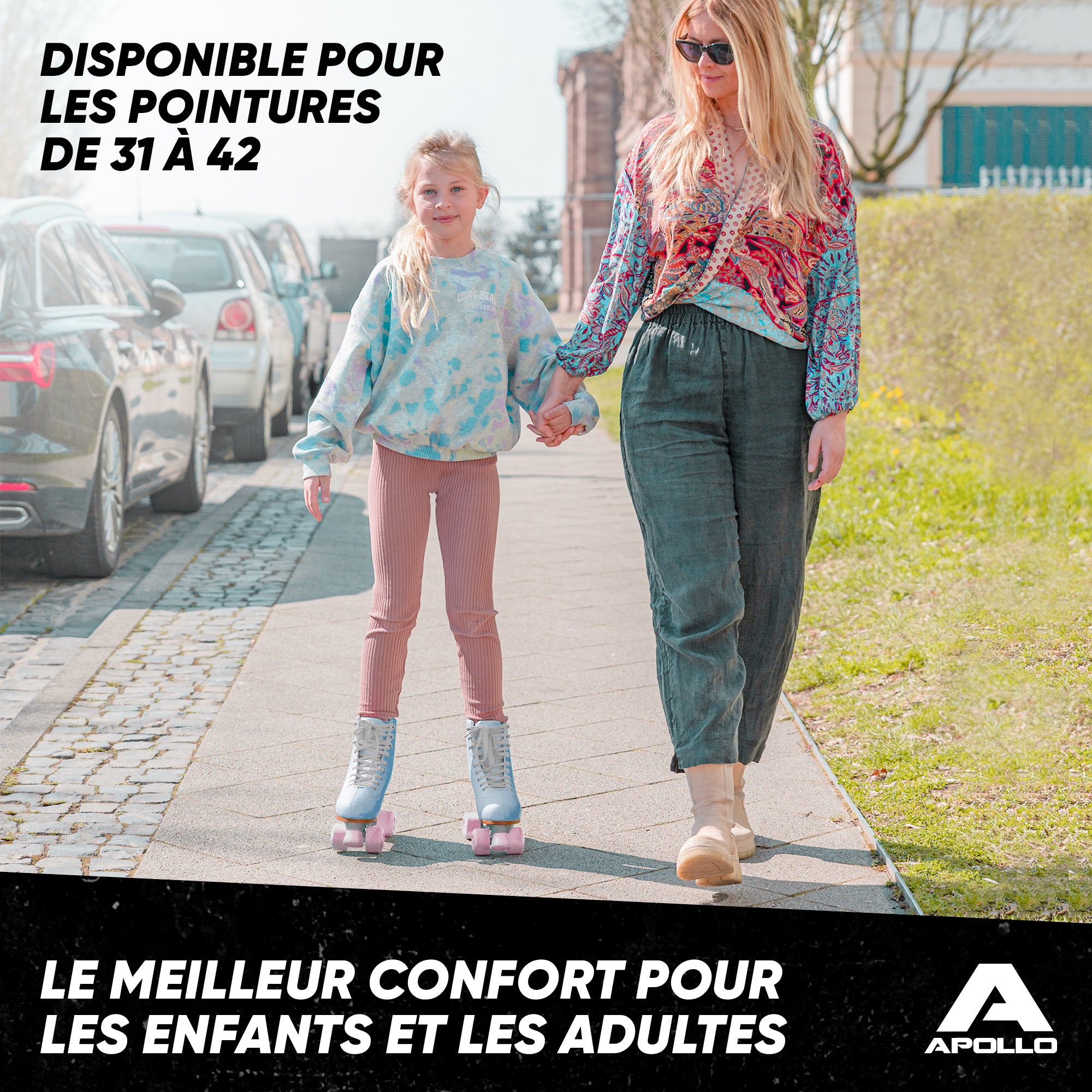 Apollo - Classic patins à roulettes fille et garçon - adolescents et adultes - Nightfever blue - L (39-42)
