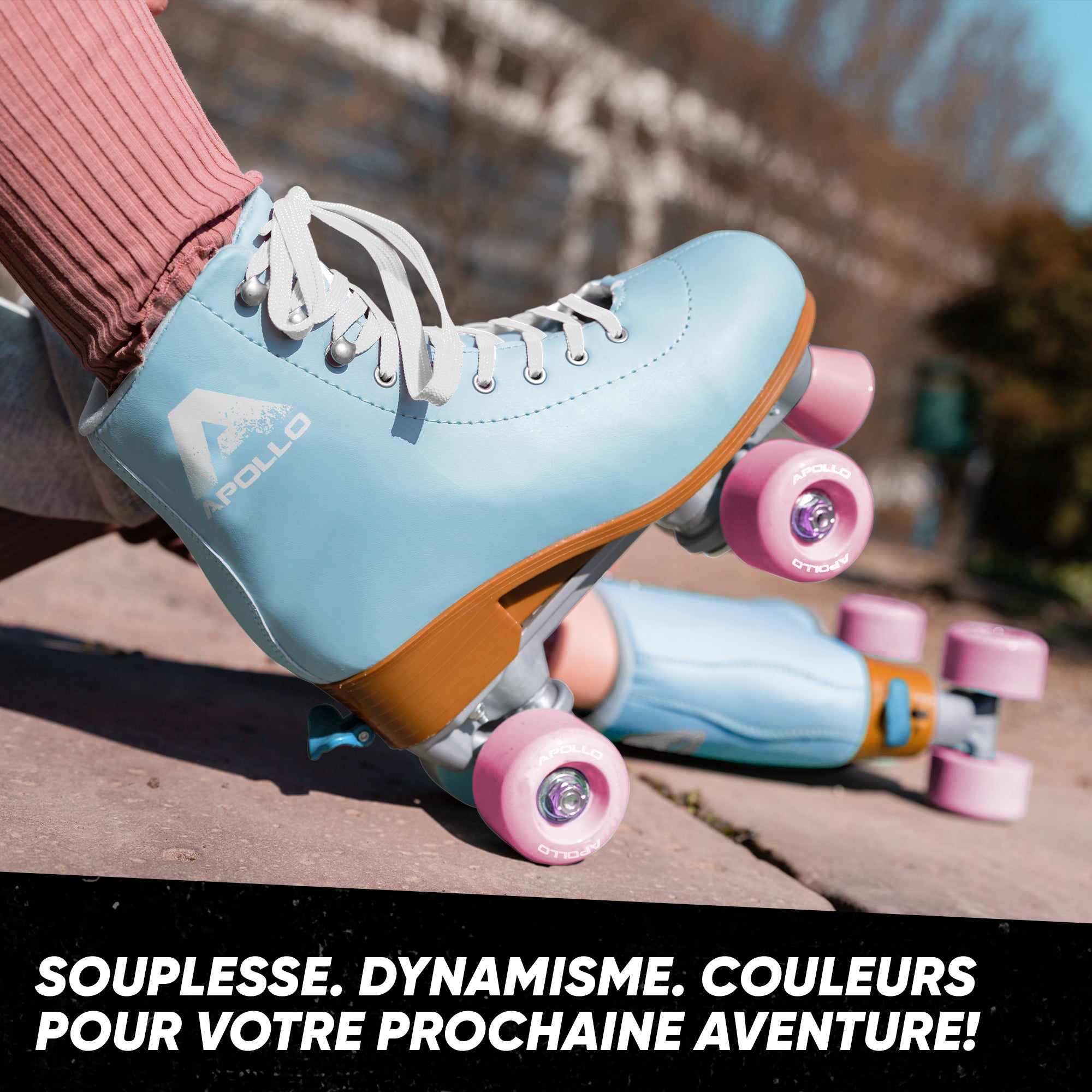 Apollo - Classic patins à roulettes fille et garçon - adolescents et adultes - Nightfever blue - L (39-42)