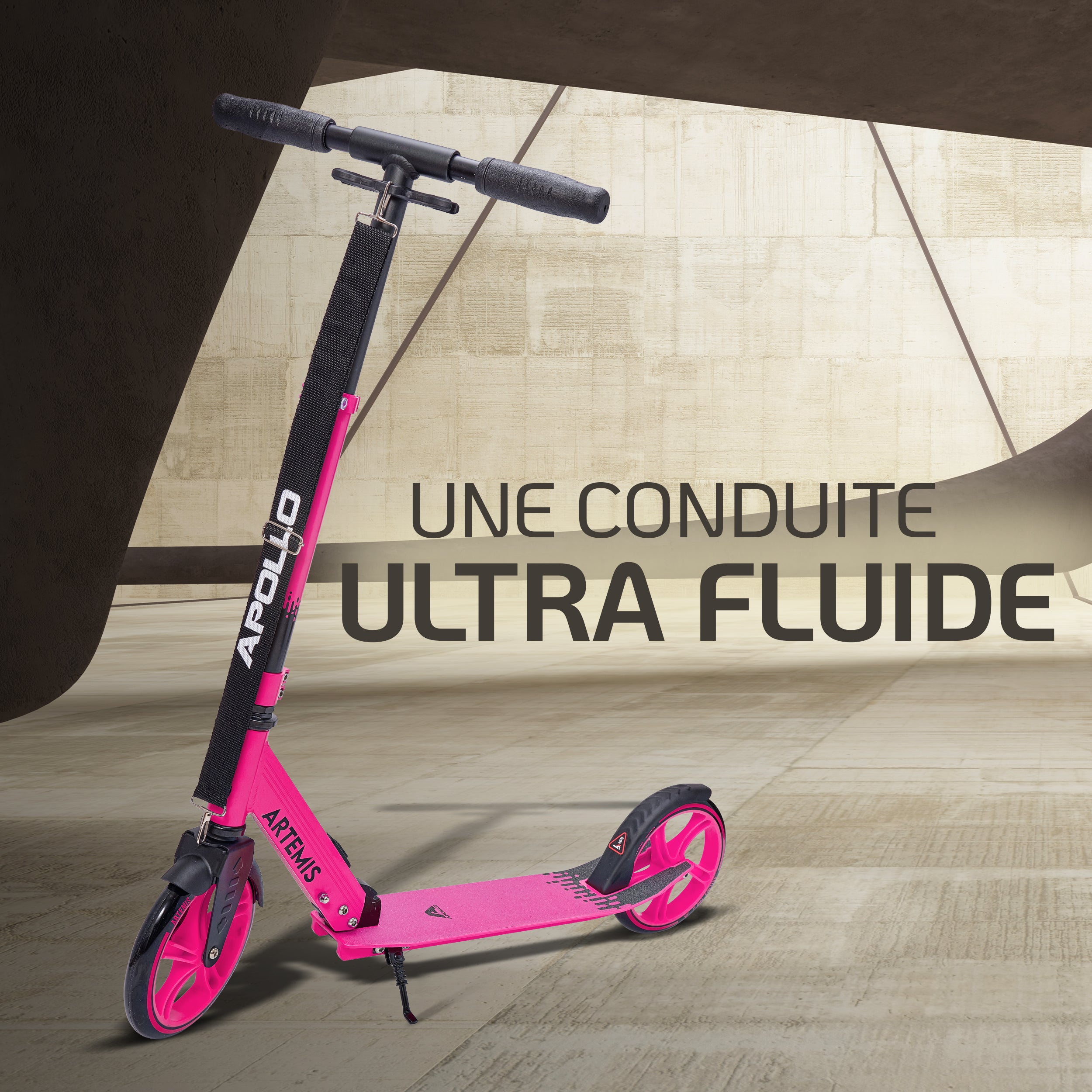 Apollo - Apollo Artemis City - Trottinette réglable en hauteur pour enfants - Rose