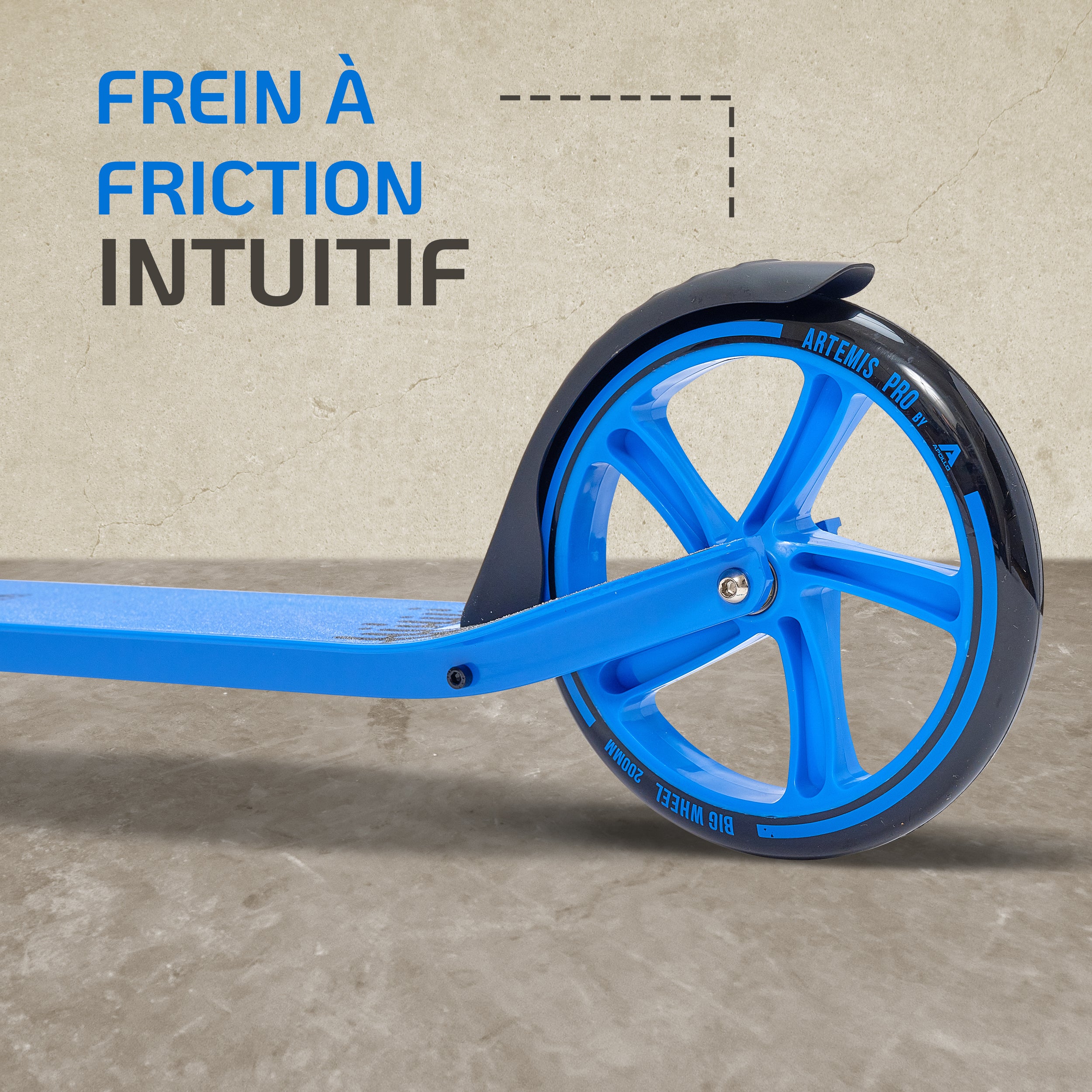 Apollo - Apollo Artemis City - Trottinette réglable en hauteur pour enfants - Bleu