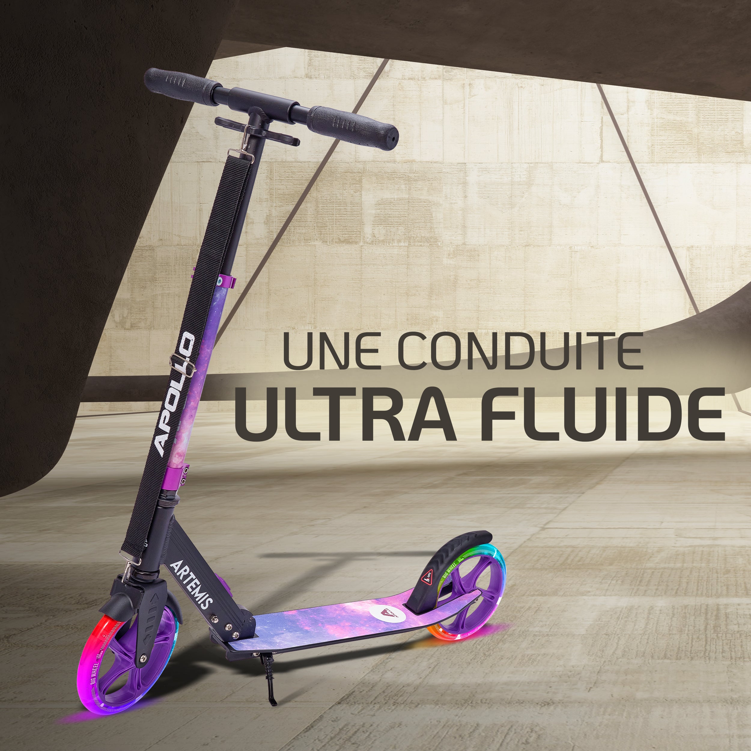 Apollo - Apollo Artemis City - Trottinette réglable en hauteur pour enfants - Starlight