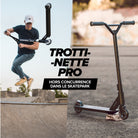 Apollo - Trottinette Freestyle Genius Pro - Trottinette robuste avec roulement à billes ABEC 9 - Noir