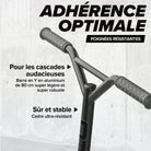 Apollo - Trottinette Freestyle Genius Pro - Trottinette robuste avec roulement à billes ABEC 9 - Noir