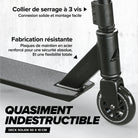 Apollo - Trottinette Freestyle Genius Pro - Trottinette robuste avec roulement à billes ABEC 9 - Noir