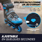 Apollo - Champion rollers adultes/enfants à pointure réglable - Bleu - L (39-42)