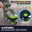 Apollo - Champion rollers adultes/enfants à pointure réglable - Vert - L (39-42)