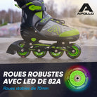 Apollo - Champion rollers adultes/enfants à pointure réglable - Vert - L (39-42)