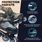 Apollo - Champion rollers adultes/enfants à pointure réglable - Noir - L (39-42)