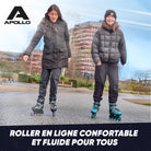 Apollo - Champion rollers adultes/enfants à pointure réglable - Noir - L (39-42)