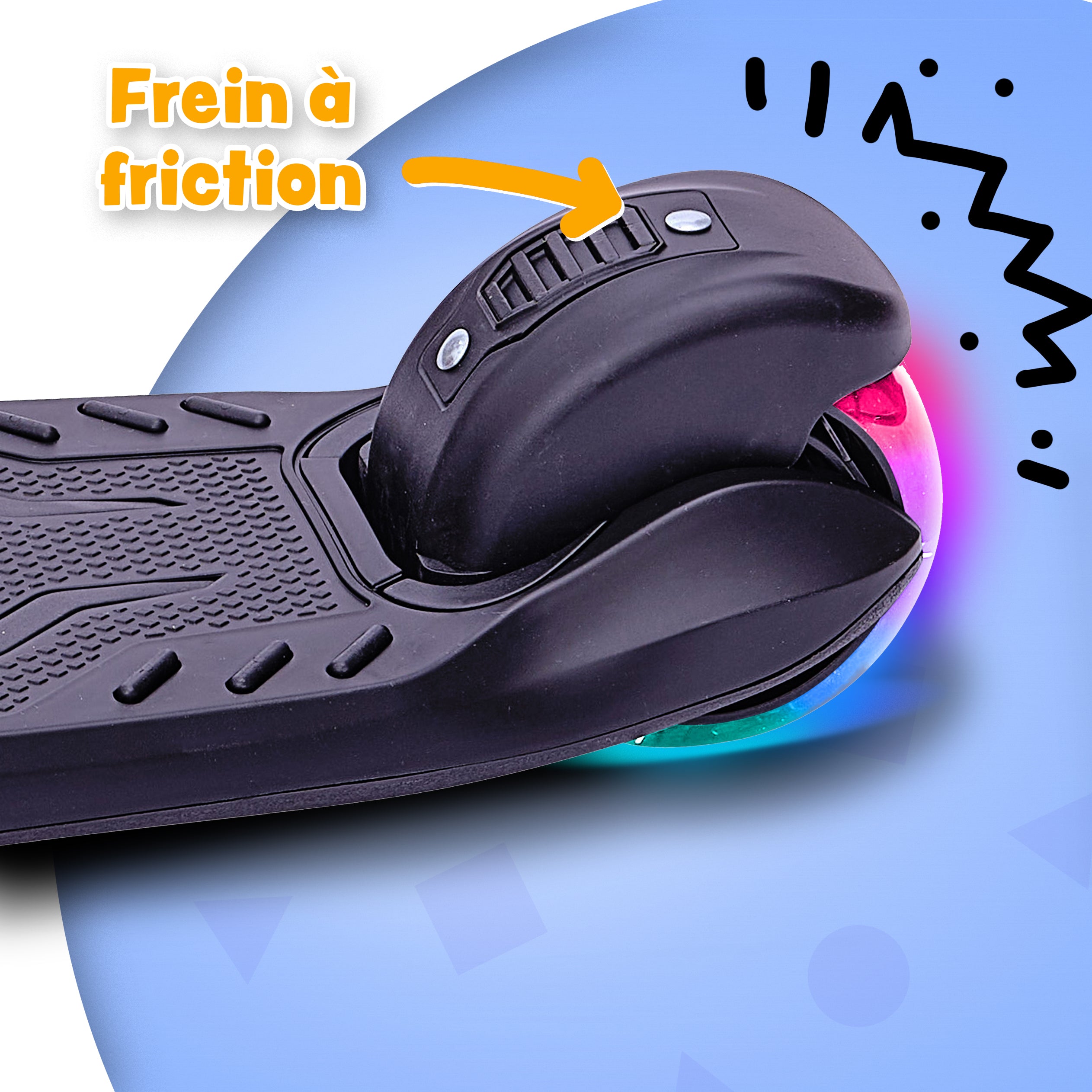 Apollo - Trottinette pour enfants “KidsPro4” trottinette à LED pliable - Violet