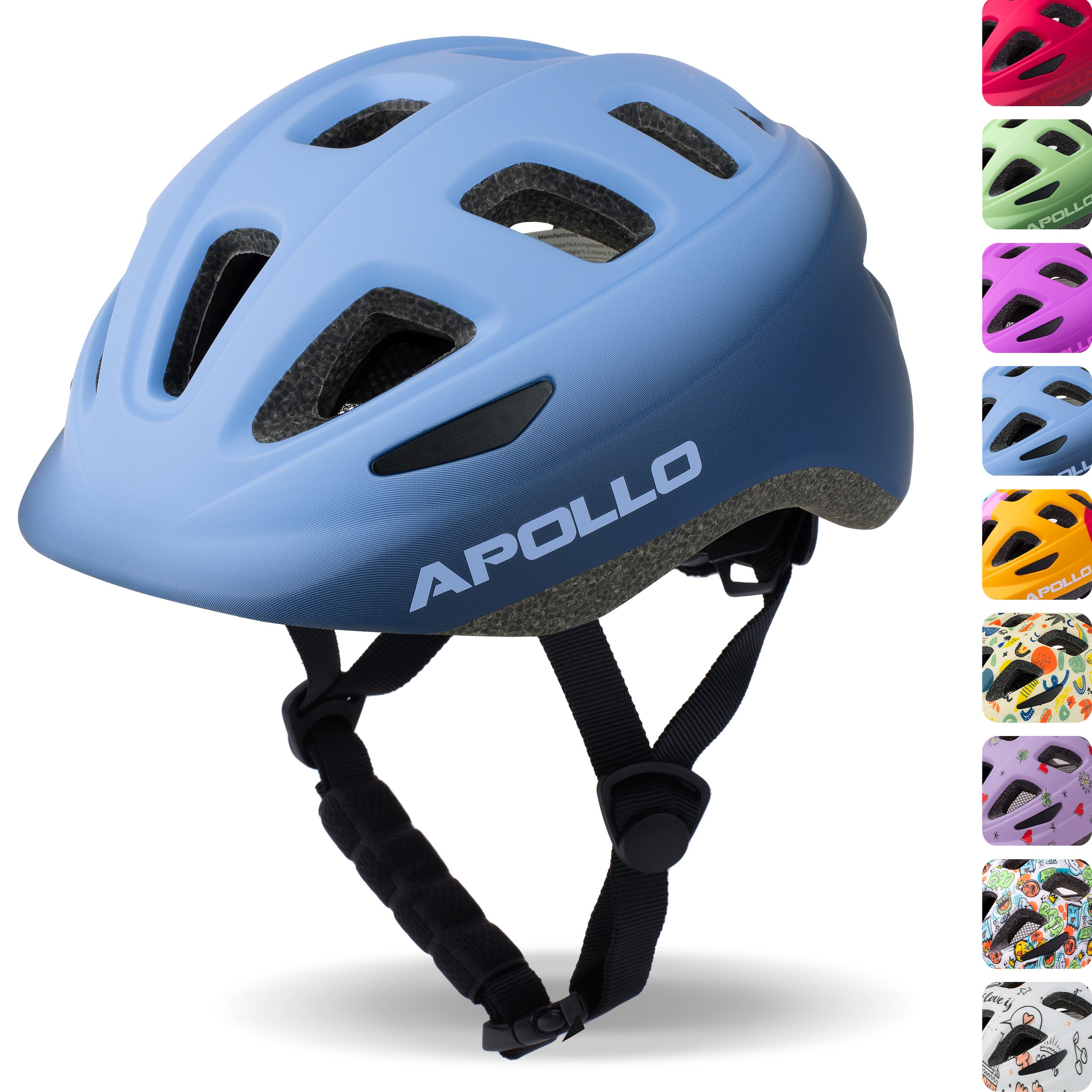 Apollo - APOLLO Casque Multisport pour Enfants et Adolescents - Blue Fade