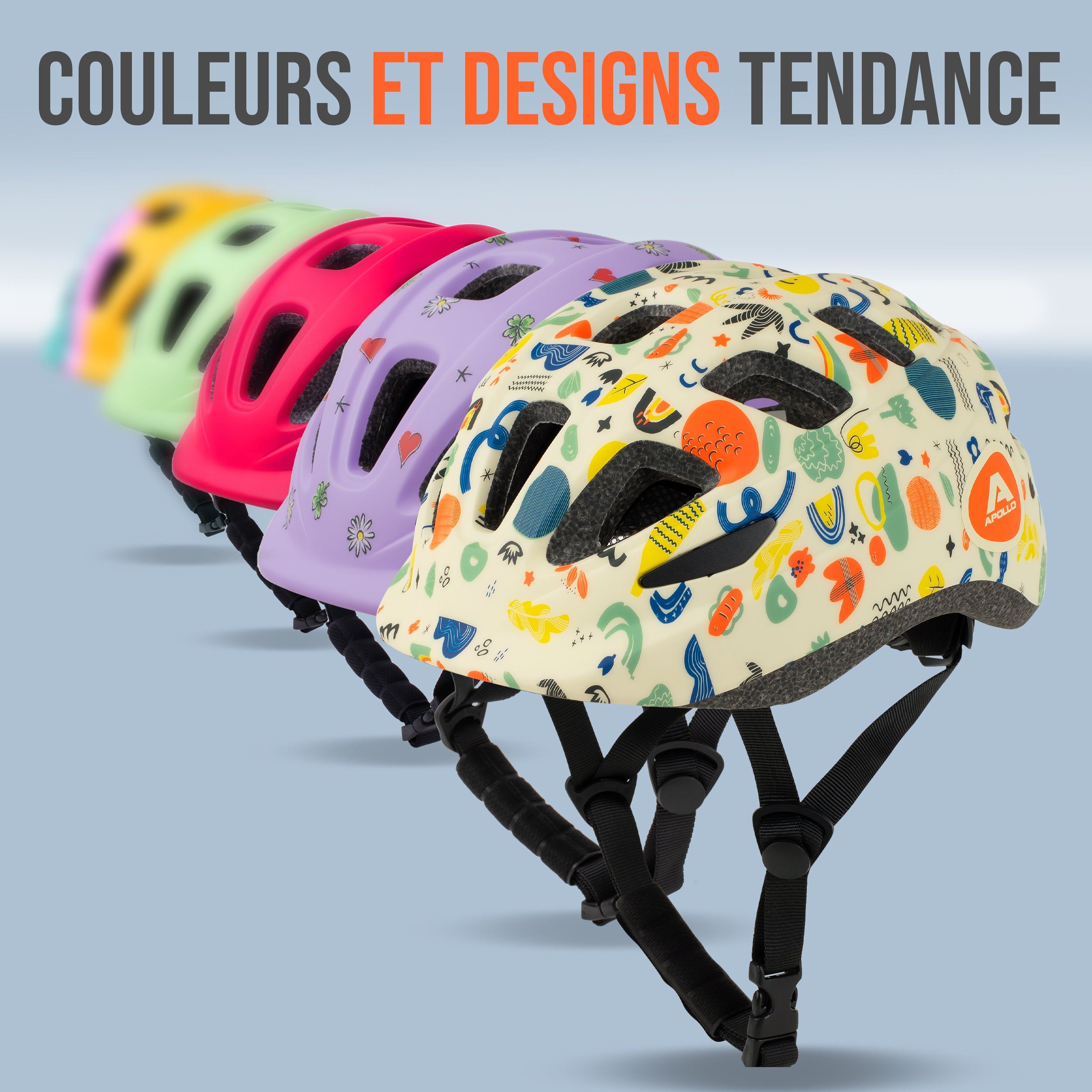 Apollo - APOLLO Casque Multisport pour Enfants et Adolescents - Papercraft