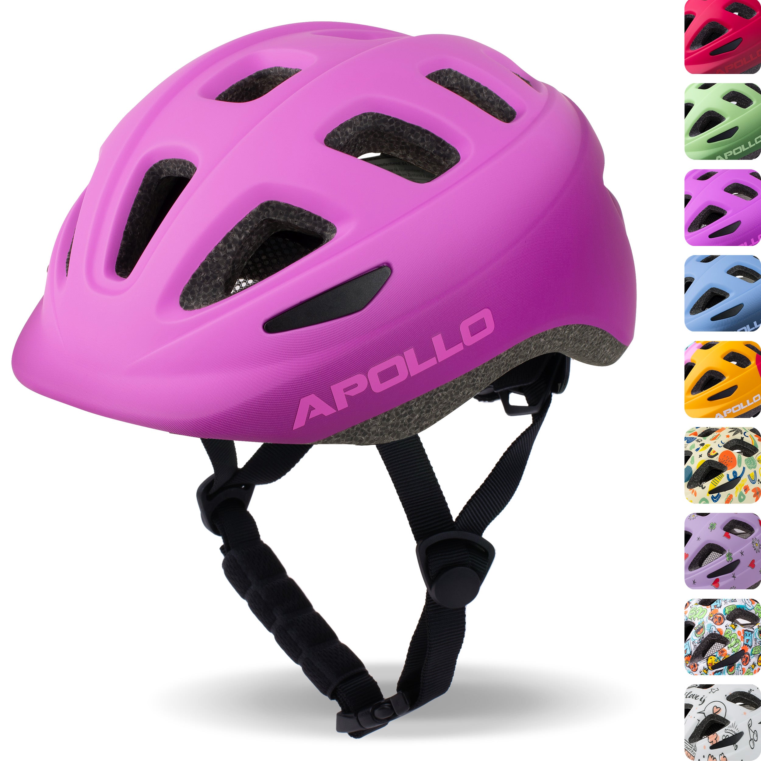 Apollo - APOLLO Casque Multisport pour Enfants et Adolescents - Pink Fade