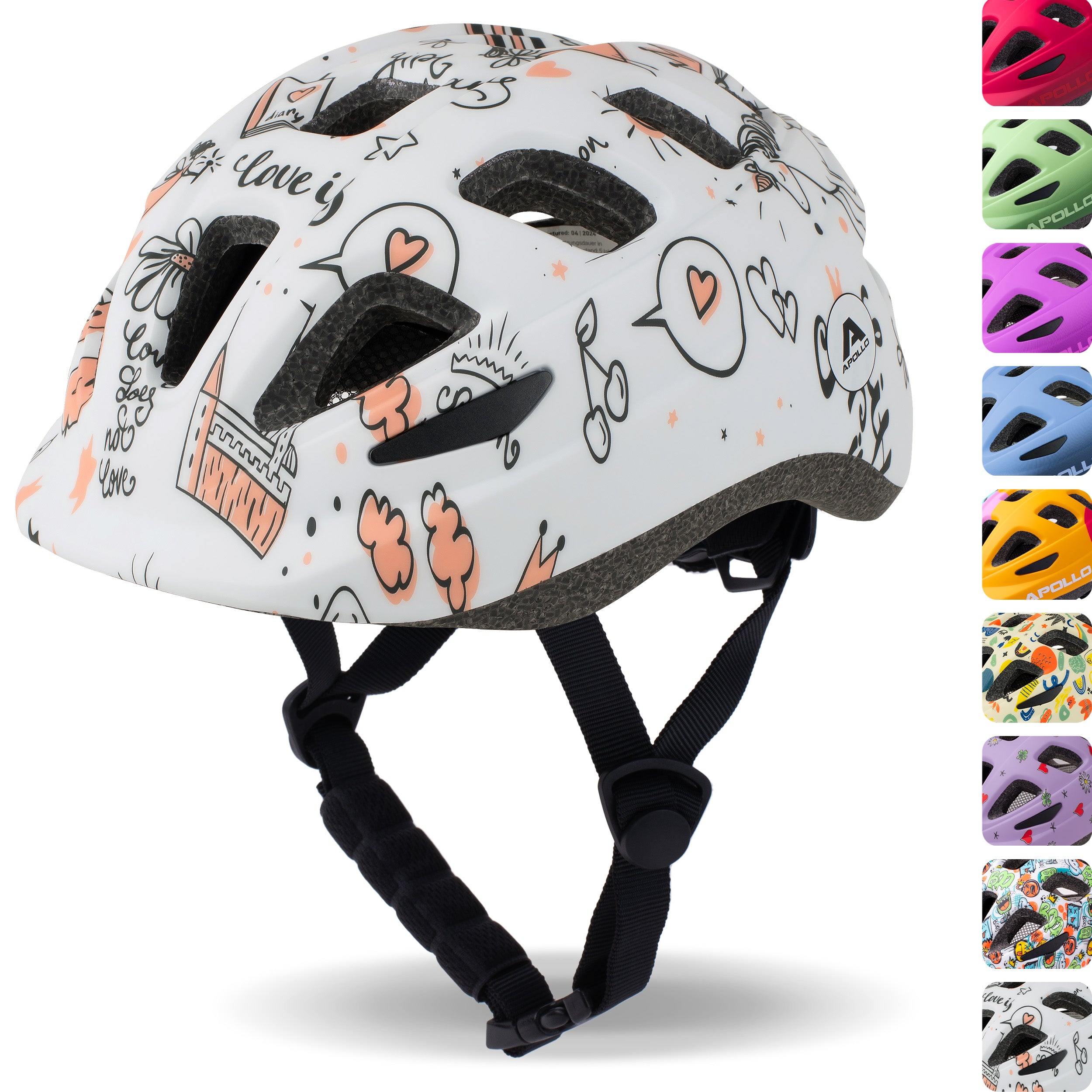 Apollo - APOLLO Casque Multisport pour Enfants et Adolescents - Fairytale