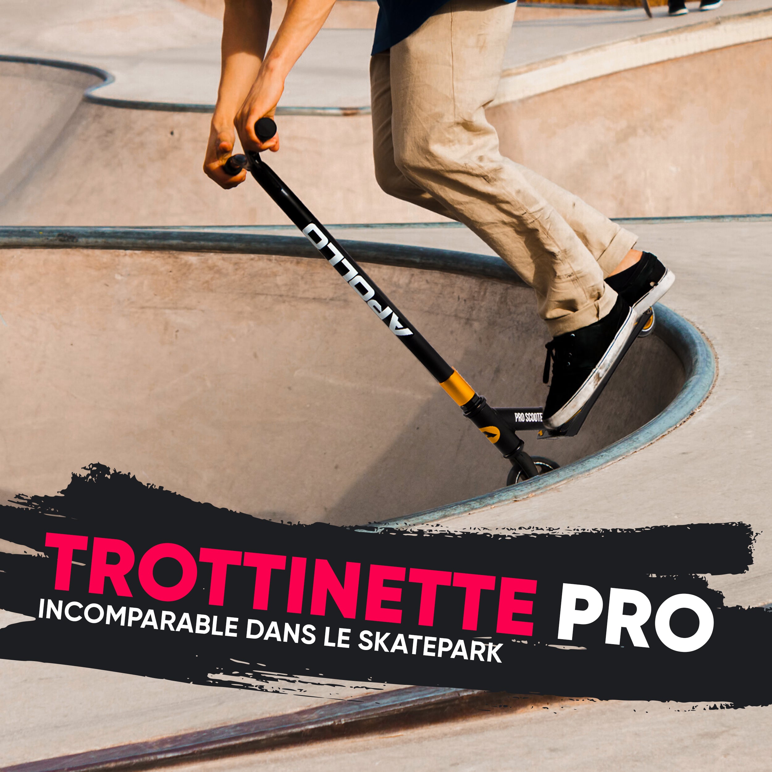 Apollo - Trottinette freestyle Apollo "Eagle" - Noir Menthe Rose