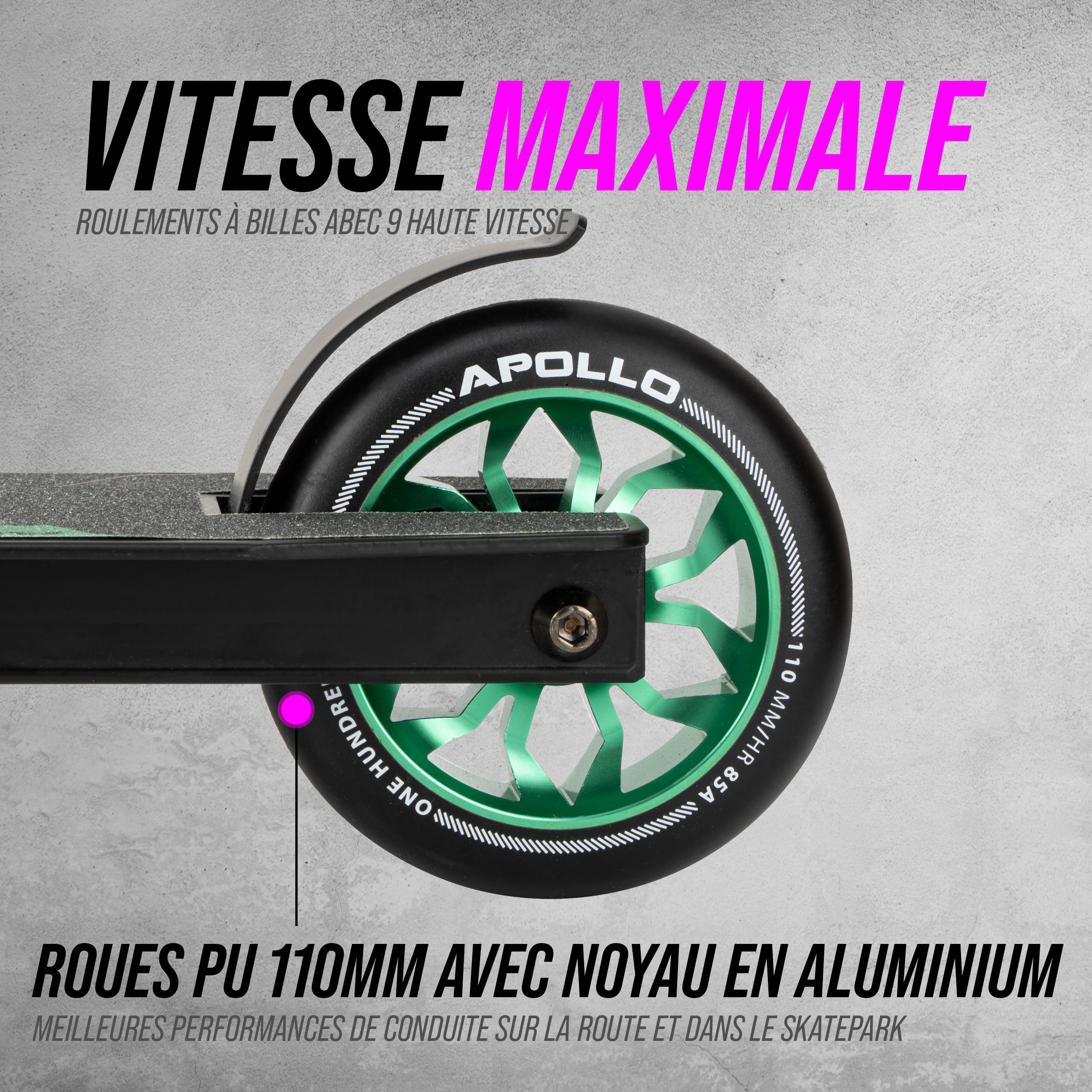 Apollo - Apollo Trottinette de Stunt "Hawk" - Black Ocean