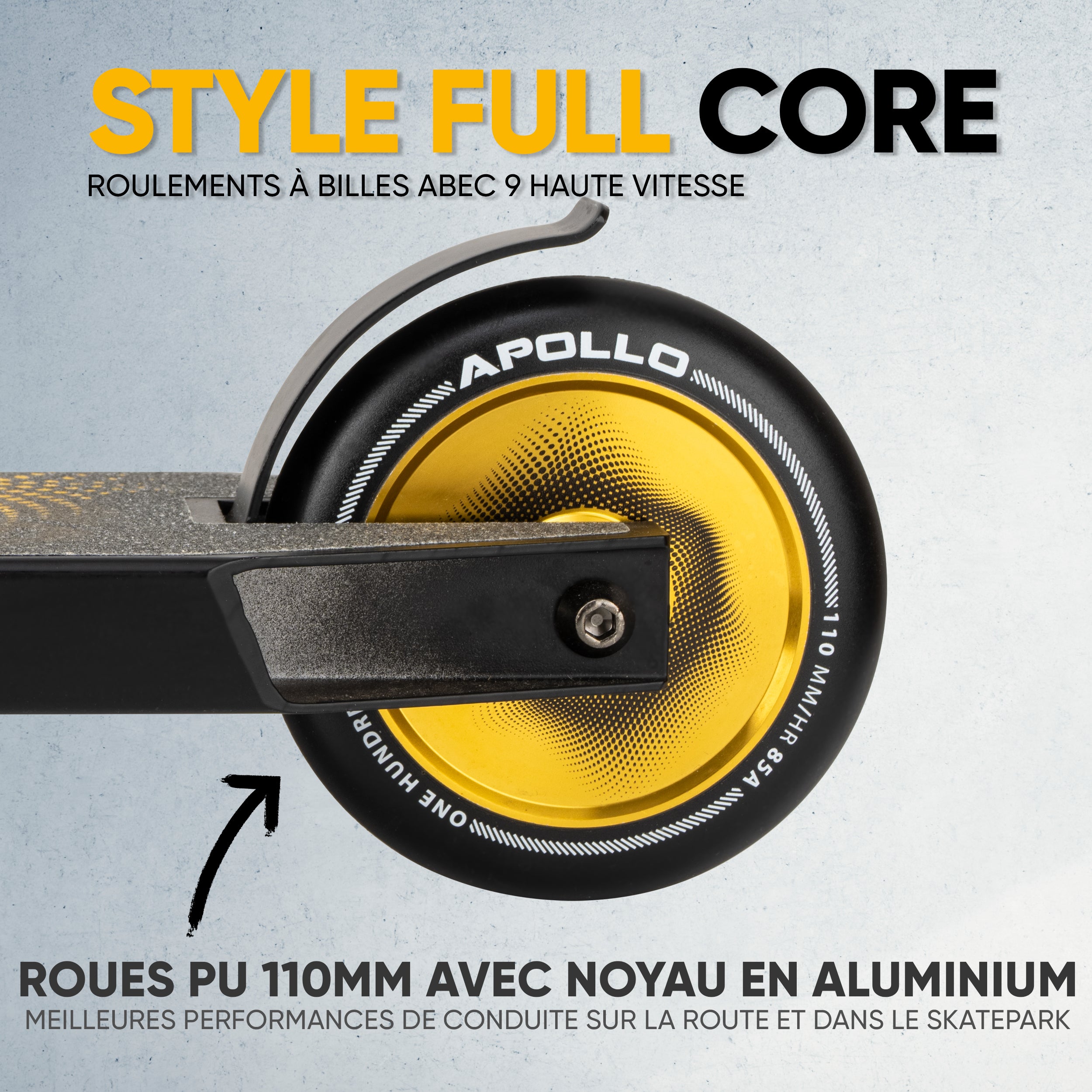 Apollo - Trottinette freestyle Apollo "Eagle" - Noir Or