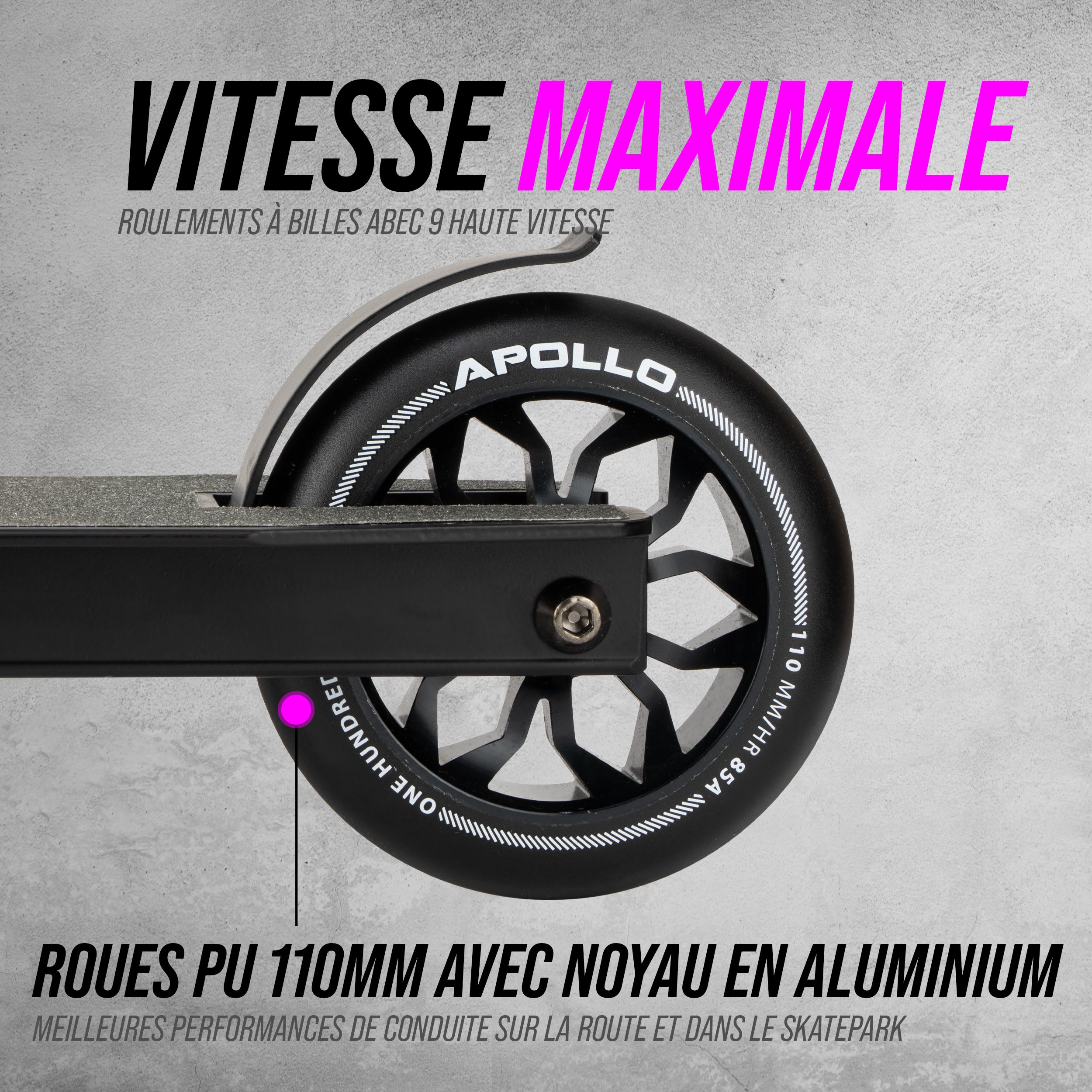 Apollo - Apollo Trottinette de Stunt "Hawk" - Black