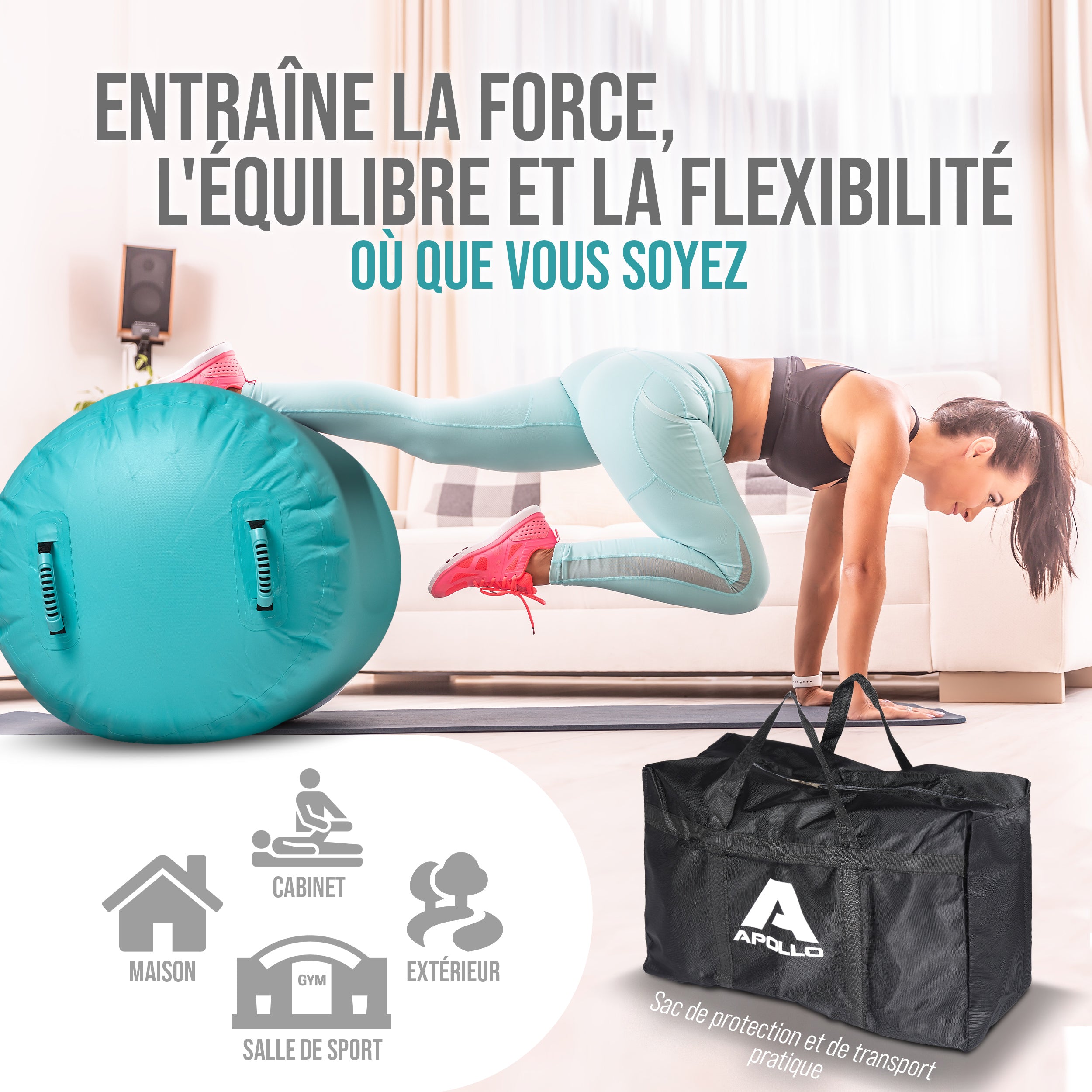 Apollo - Air Roll Pro - Rouleau de suivi de l'air - Menthe 120x75