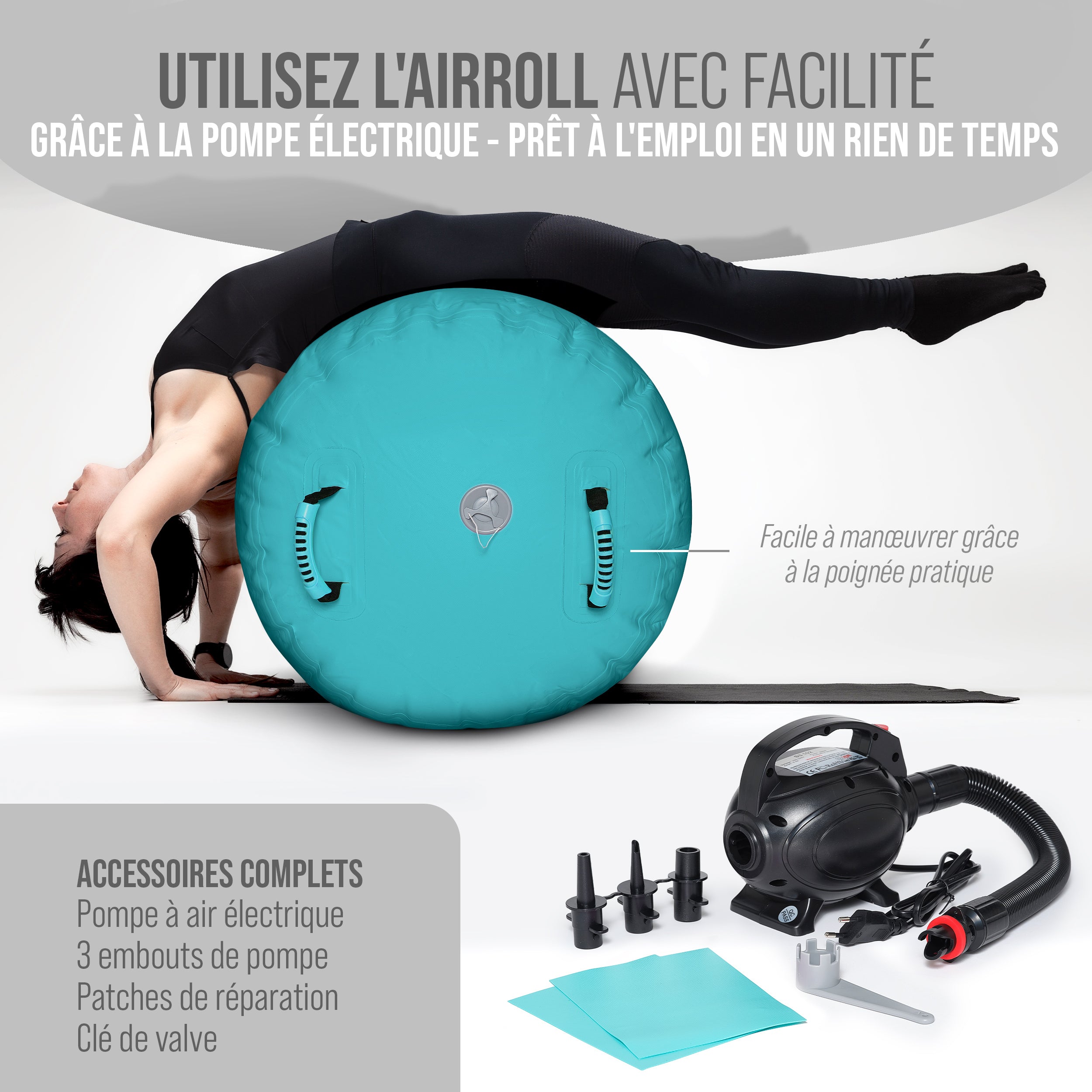 Apollo - Air Roll Pro - Rouleau de suivi de l'air - Menthe 120x75