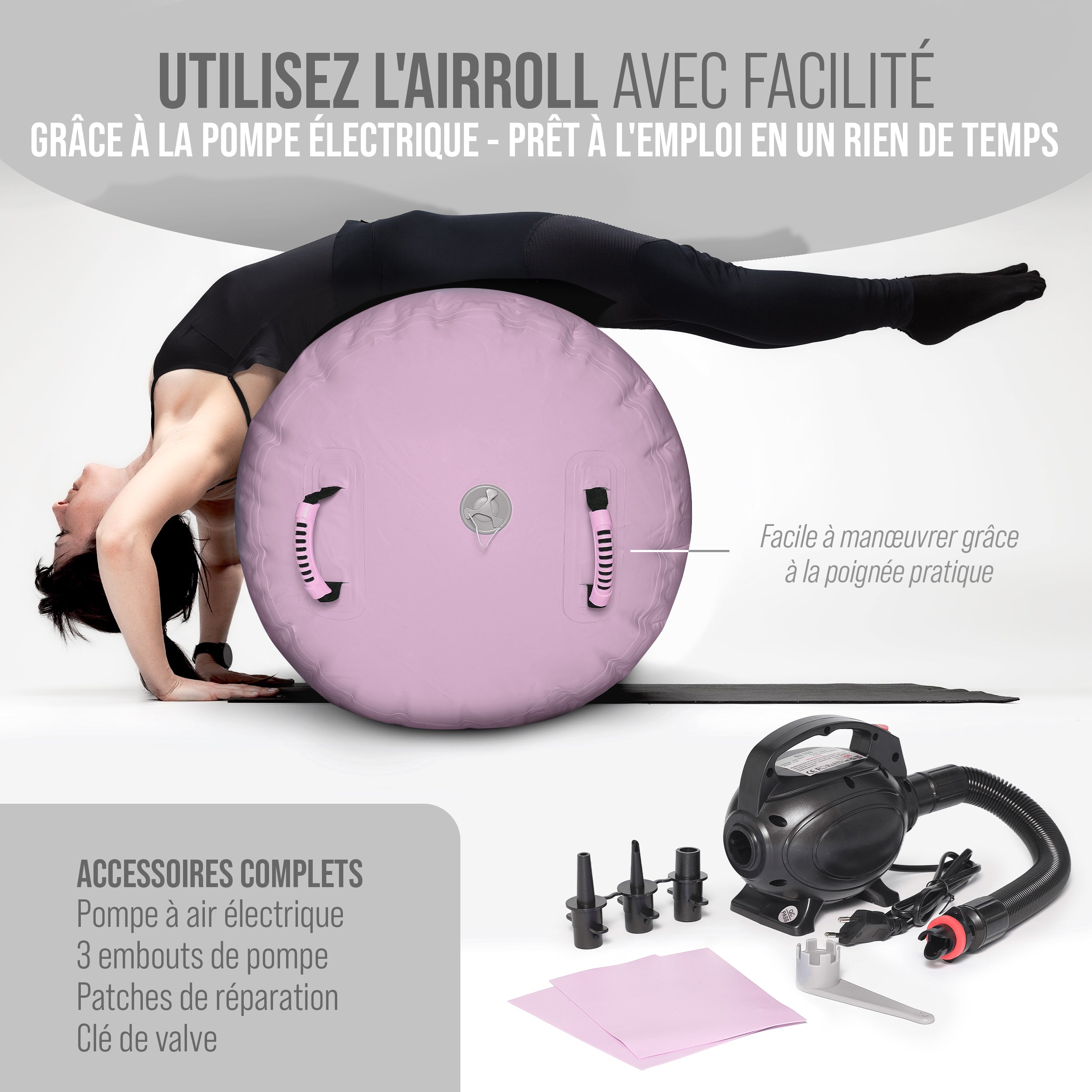 Apollo - Air Roll Pro - Rouleau de suivi de l'air - Rose 120x75