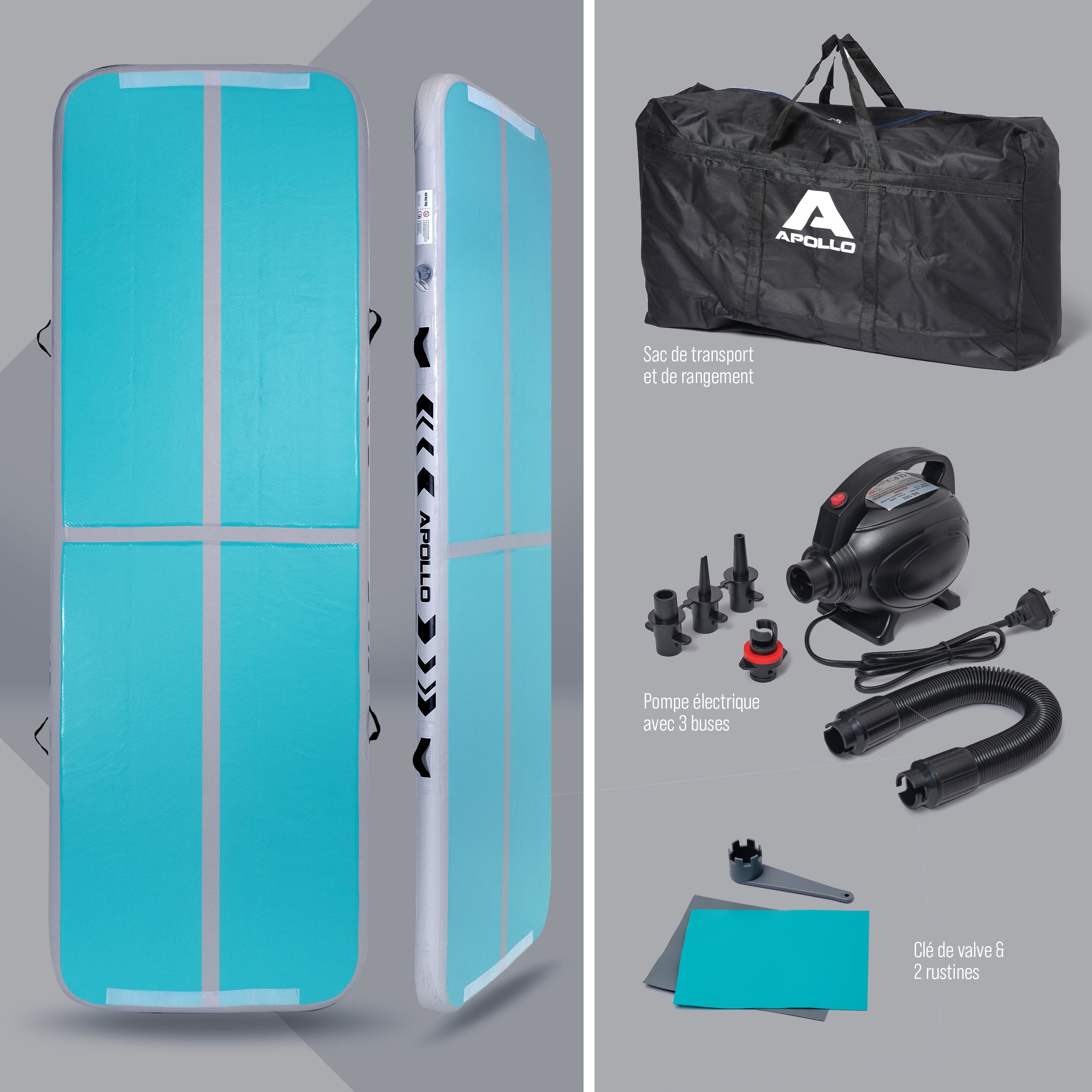 Apollo - Air Mat Pro - Tapis de suivi de l'air - Mint - Full Color 300x100x10