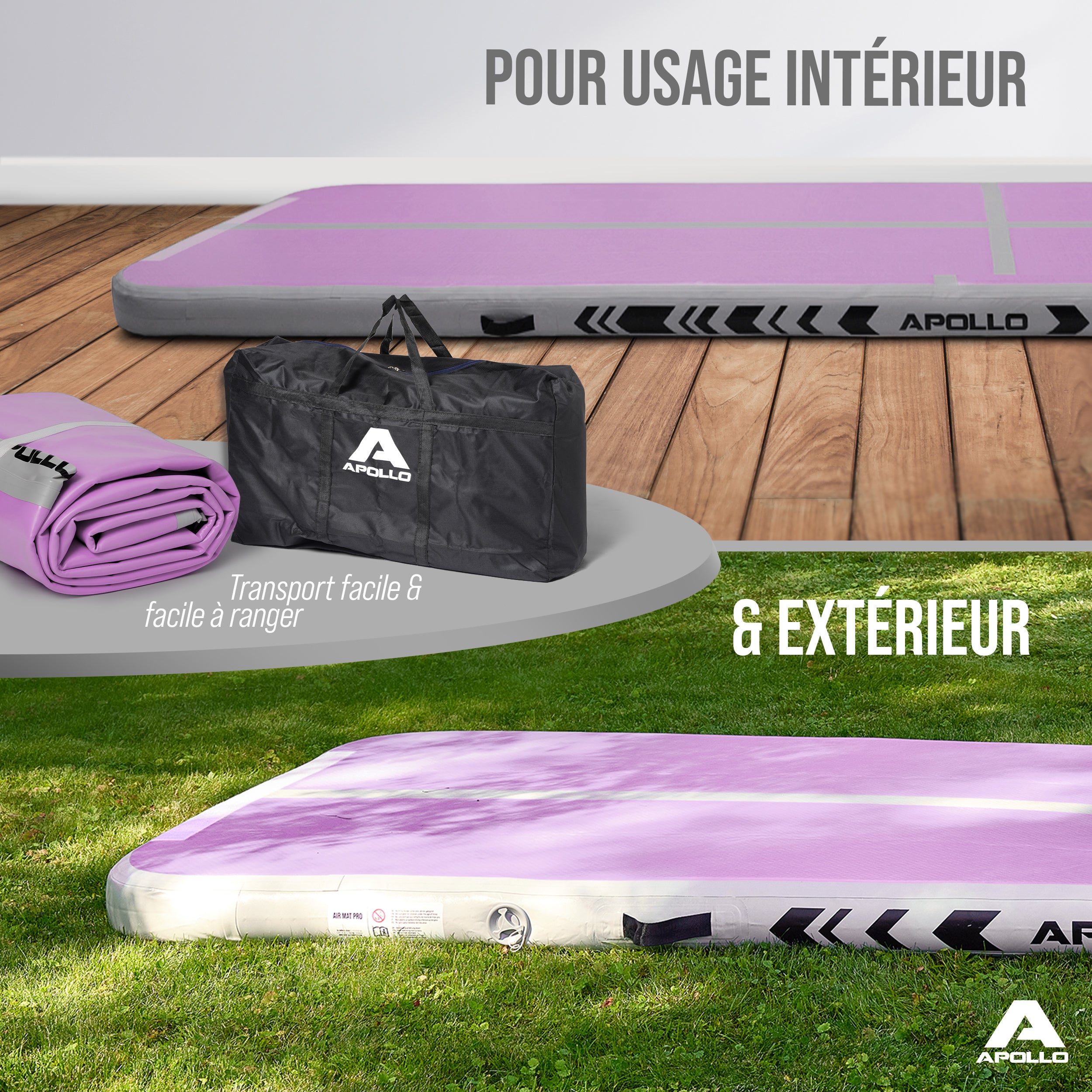 Apollo - Air Mat Pro - Tapis de suivi de l'air - Pink - Full Color 400x100x10