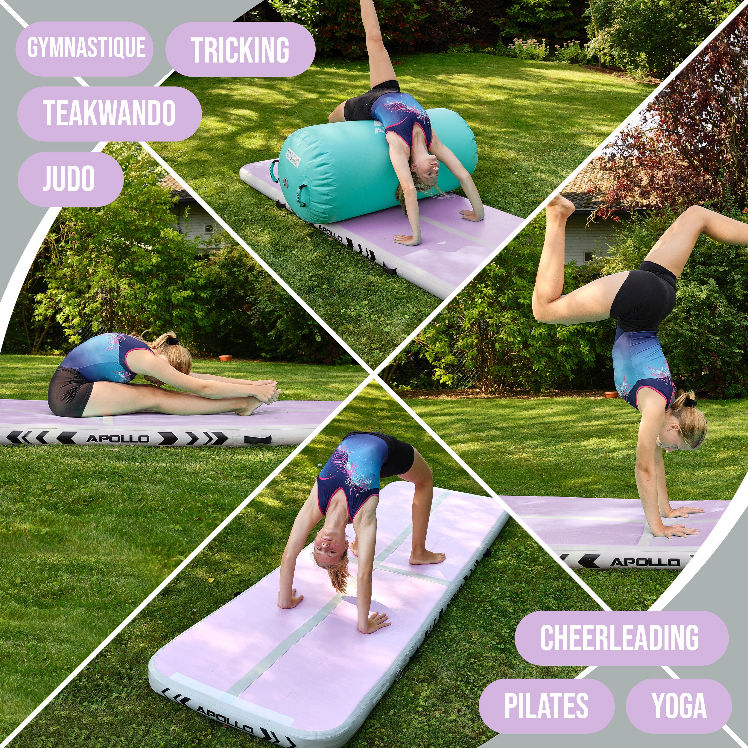 Apollo - Air Mat Pro - Tapis de suivi de l'air - Pink - Full Color 400x100x10