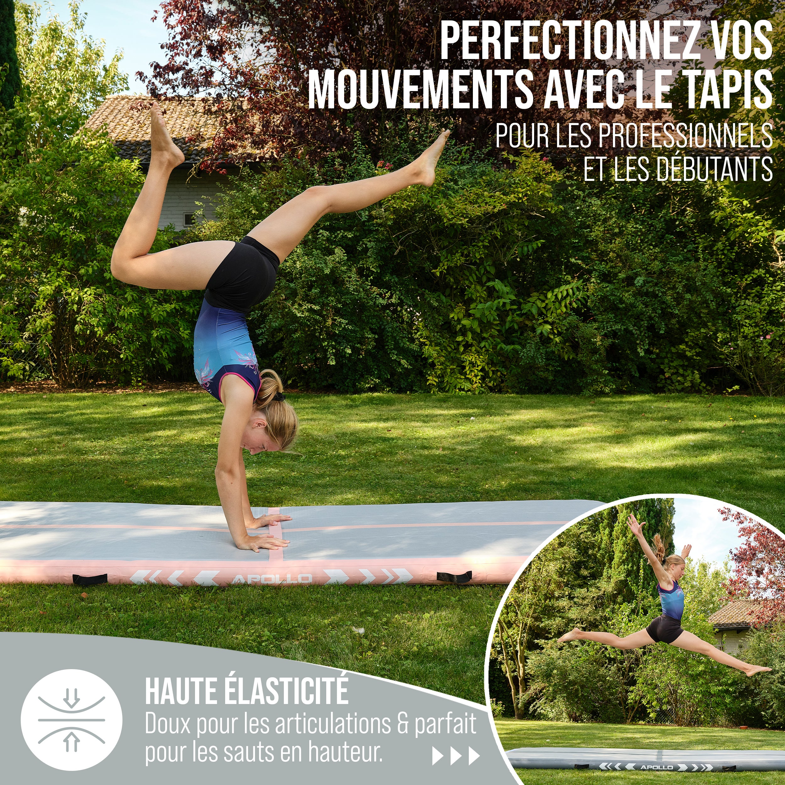 Apollo - Air Mat Pro - Tapis de suivi de l'air - Peach 300x100x10