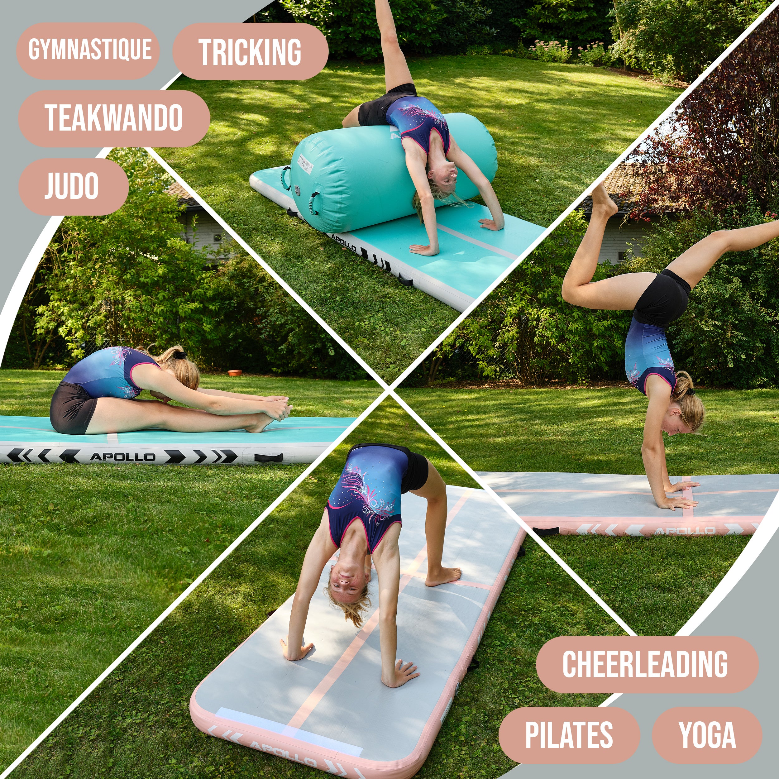 Apollo - Air Mat Pro - Tapis de suivi de l'air - Peach 300x100x10